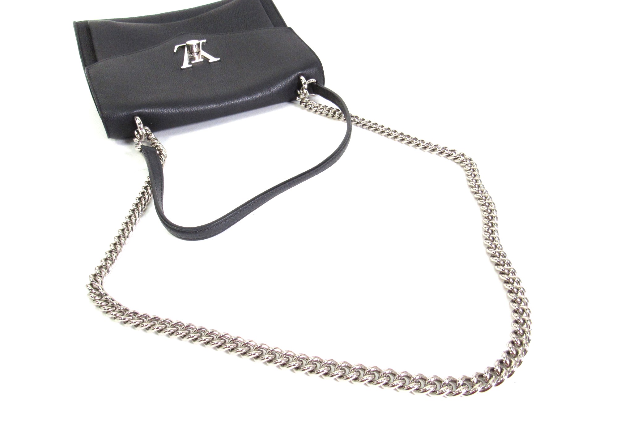 Louis Vuitton (M51418) Mylockme Chain Leather Bag - Black