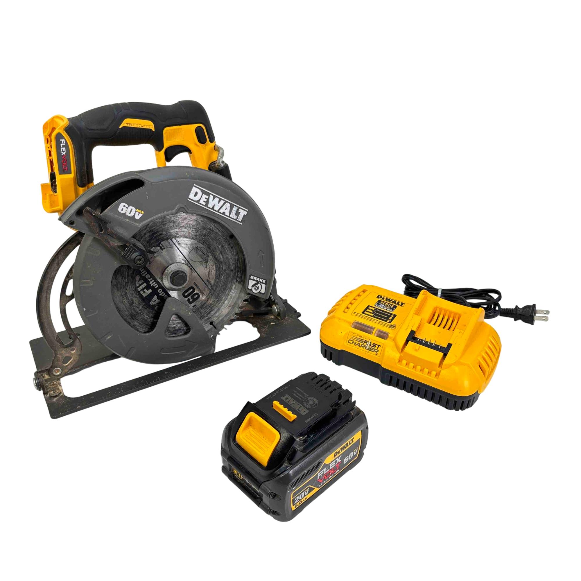 DEWALT 20V MAX Cordless Brushless Circular Saw and Ratchet Combo