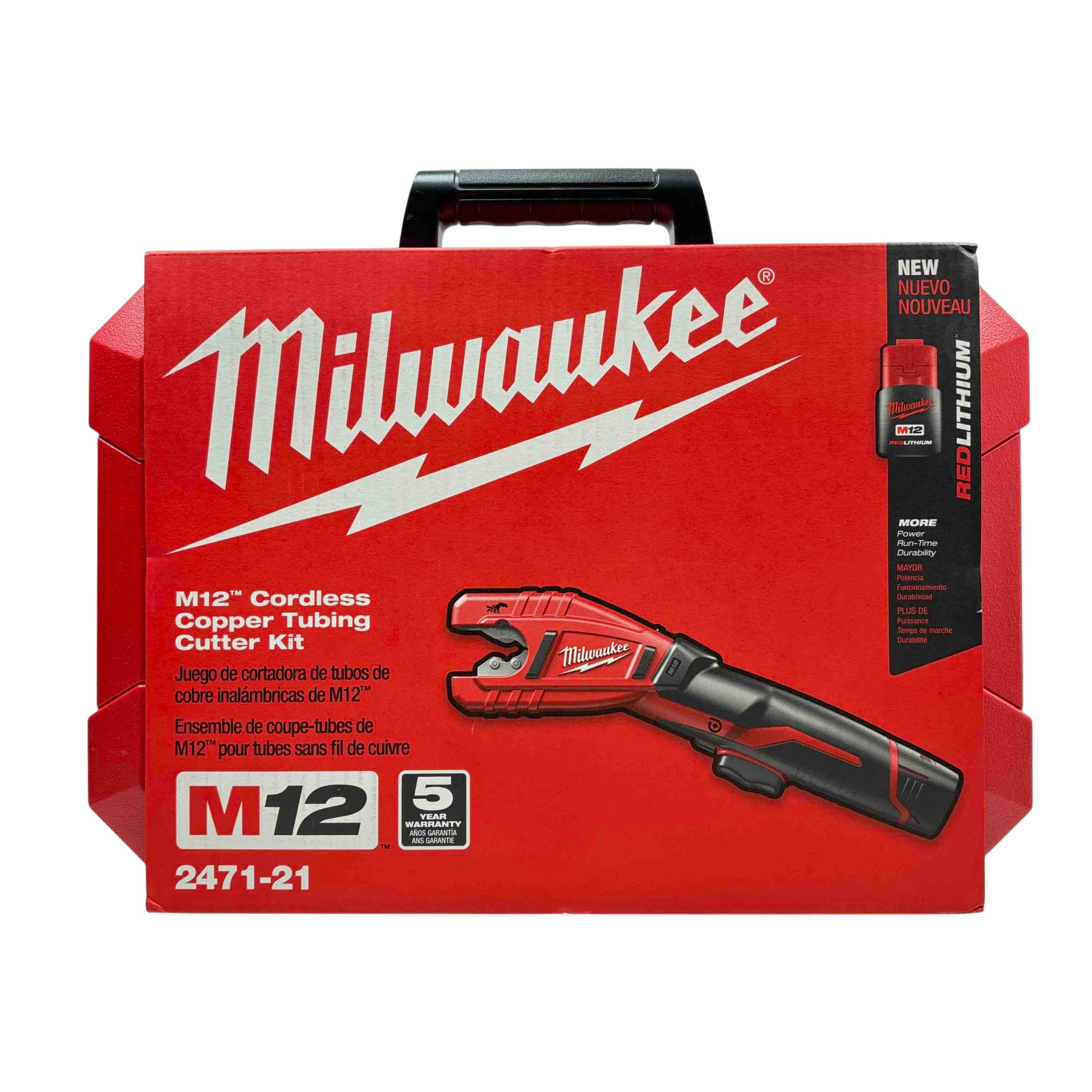 M12 12-Volt Lithium-Ion Cordless Copper Tubing Cutter Kit W/ 1000 Lumens M12 Flood Light