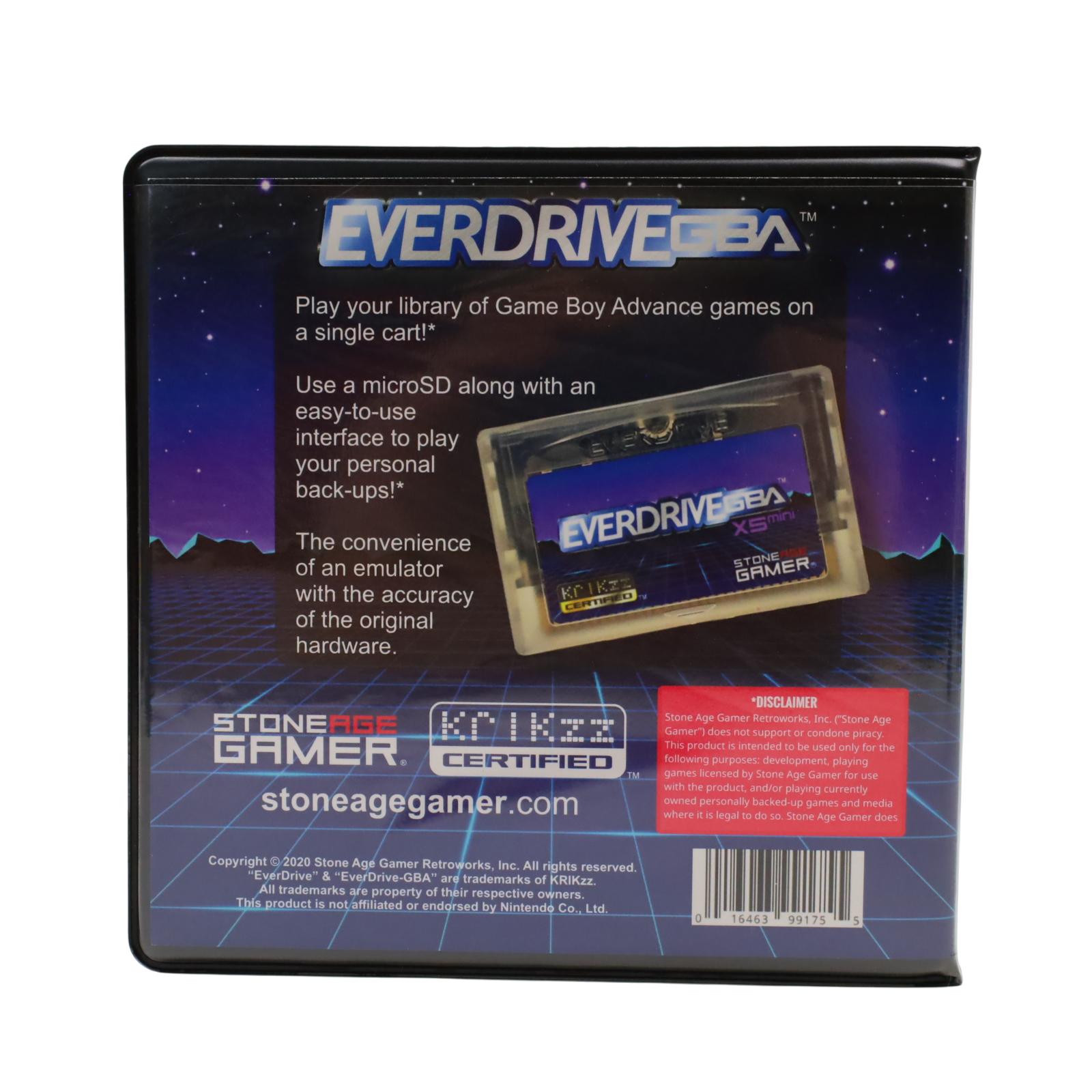 Stone Age Gamer EverDrive-GBA X5 Mini Flash Cartridge - Deluxe