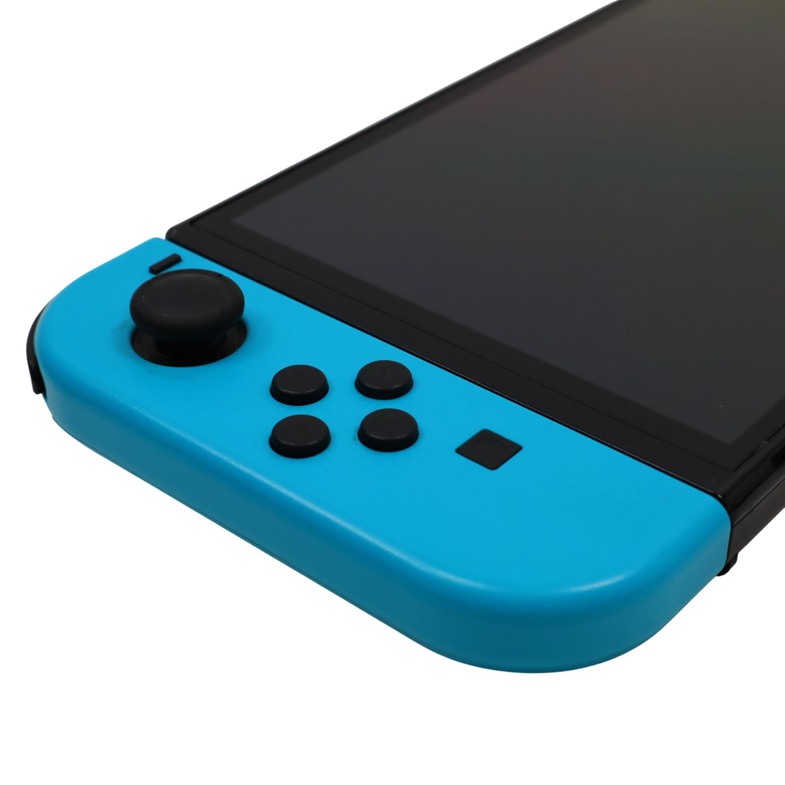 Nintendo Switch OLED HEG-001 64GB + 128GB Video Game Console - Blue/Red ...