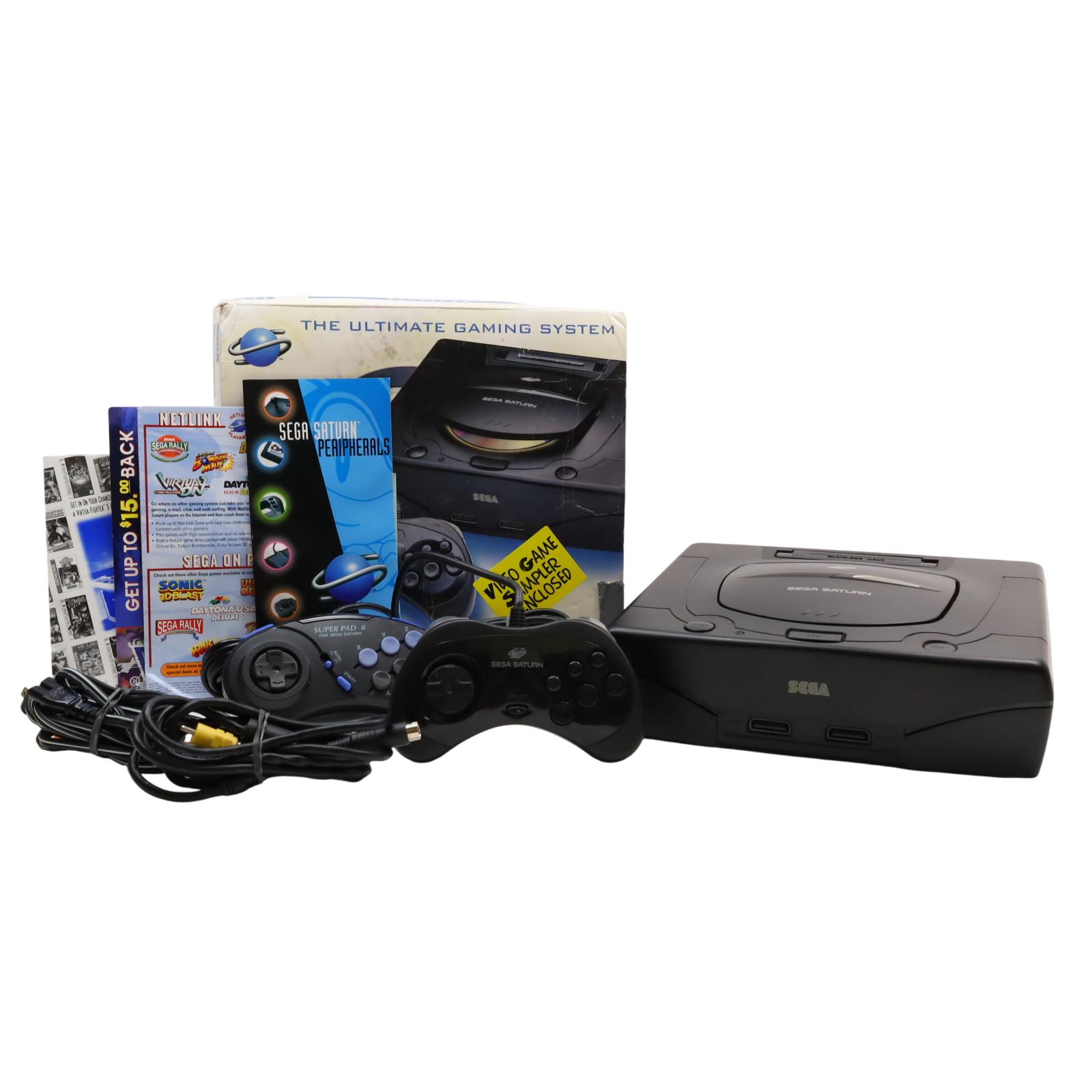 Sega Saturn MK-80000A Video Game Console Black