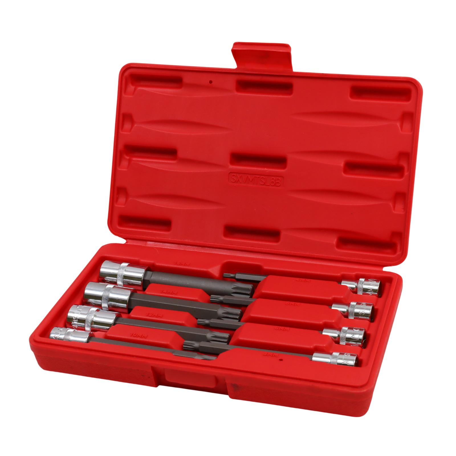 Mac Tools SXVMTSL8B 8-Piece Long Metric Triple-Square Driver Set