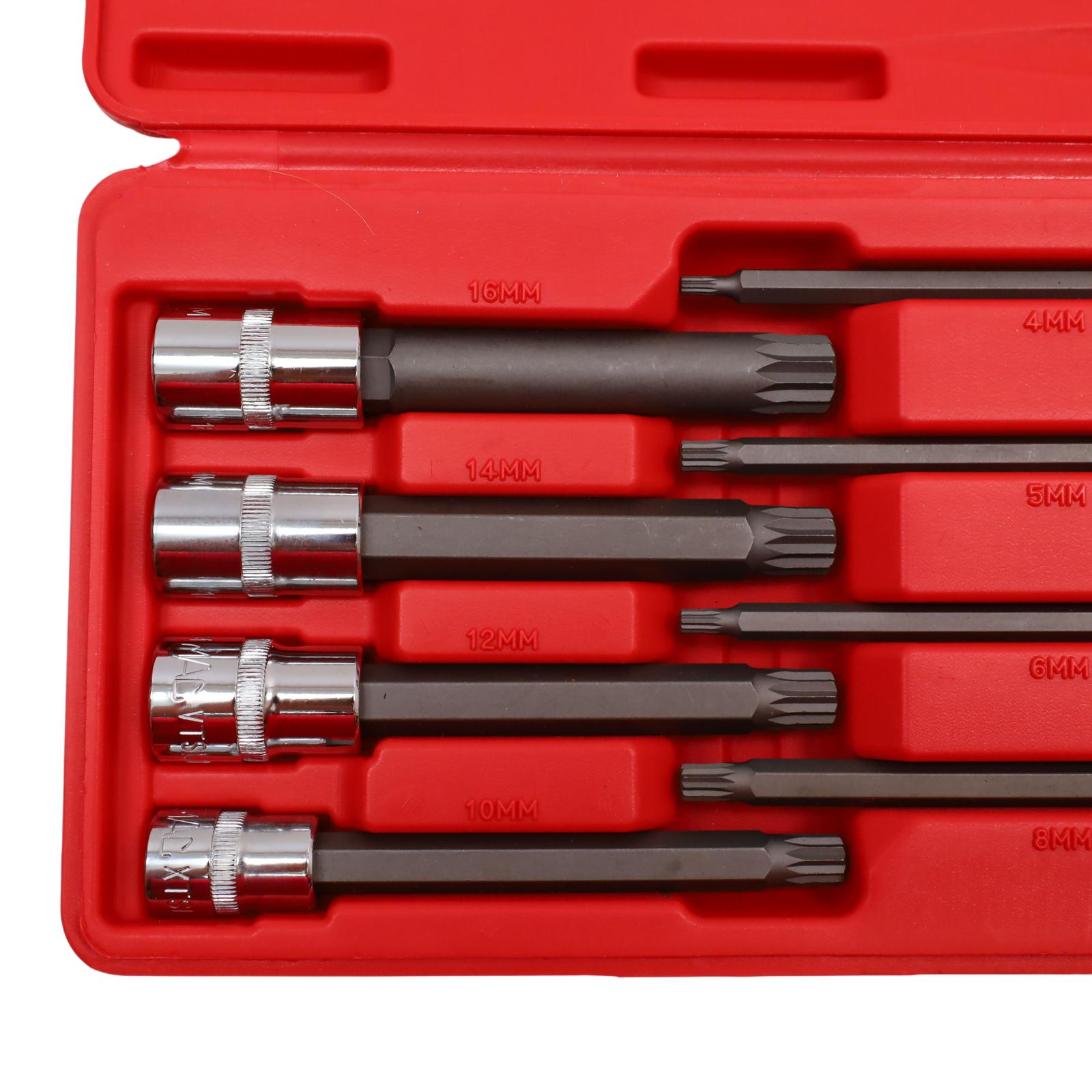 Mac Tools SXVMTSL8B 8-Piece Long Metric Triple-Square Driver Set