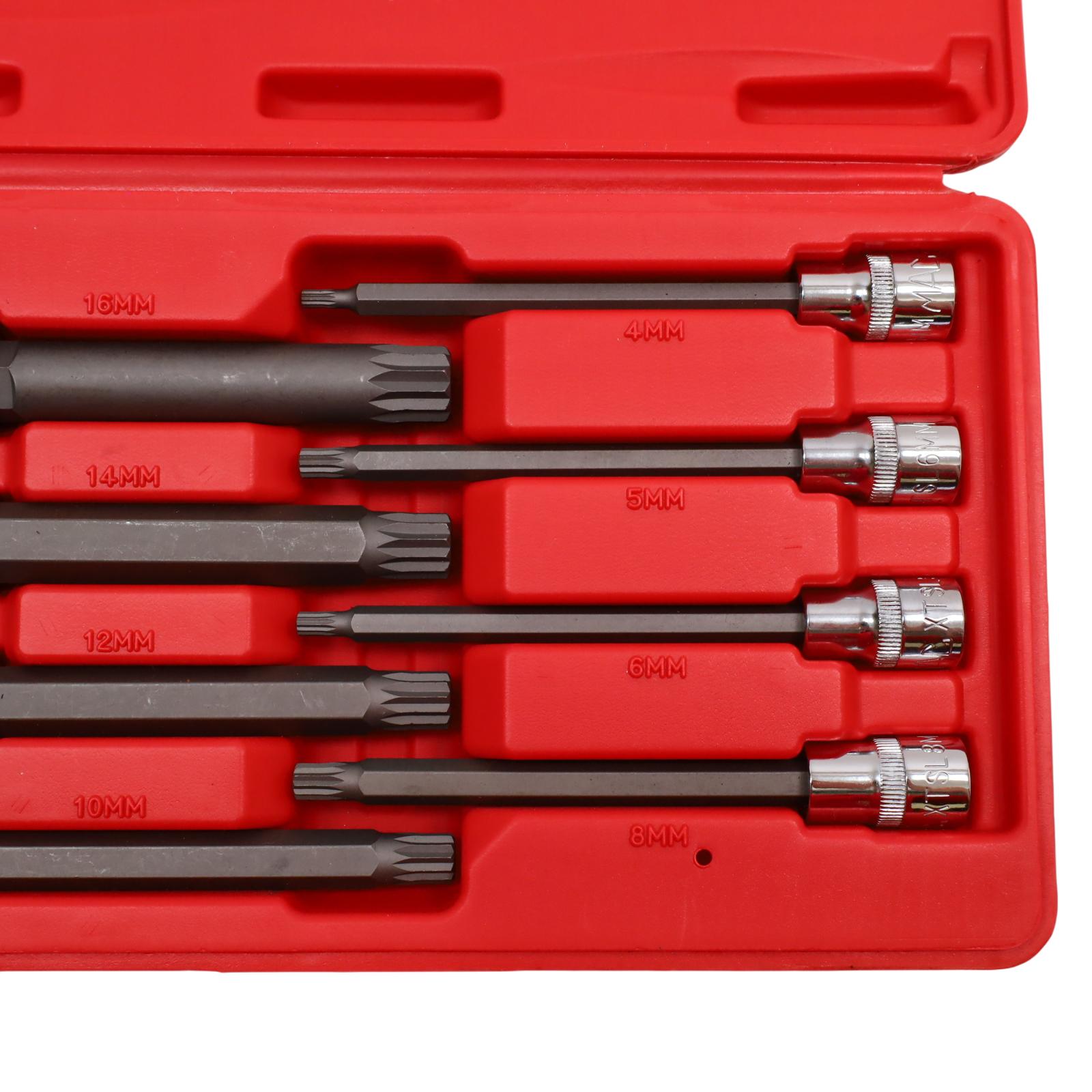 Mac Tools SXVMTSL8B 8-Piece Long Metric Triple-Square Driver Set