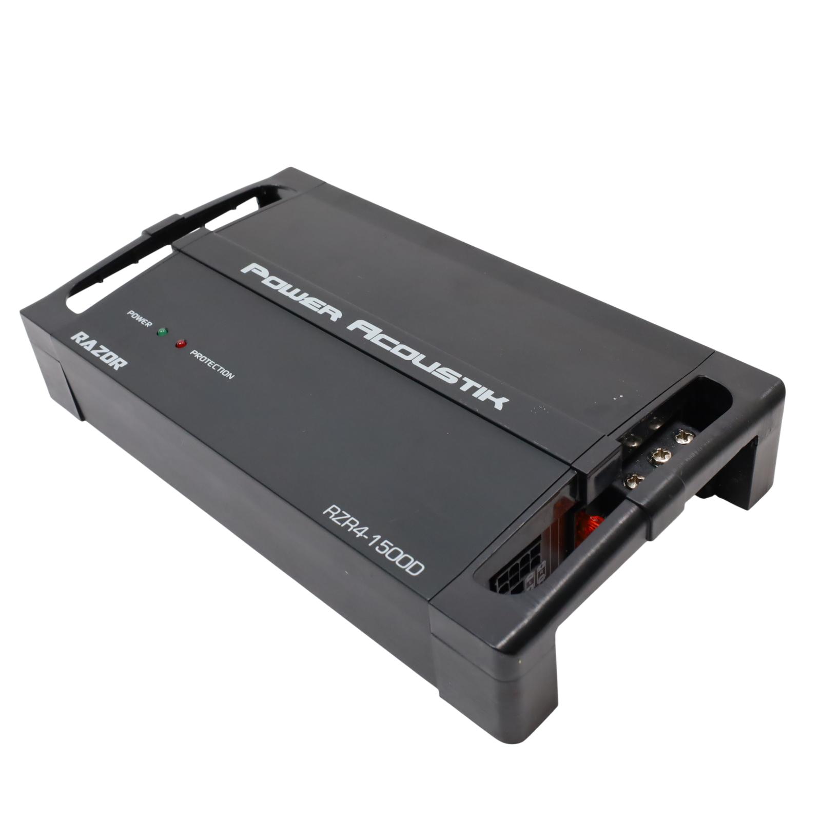 Power Acoustik Razor RZR4-1500D 1500W 4-Channel Class D Car Audio