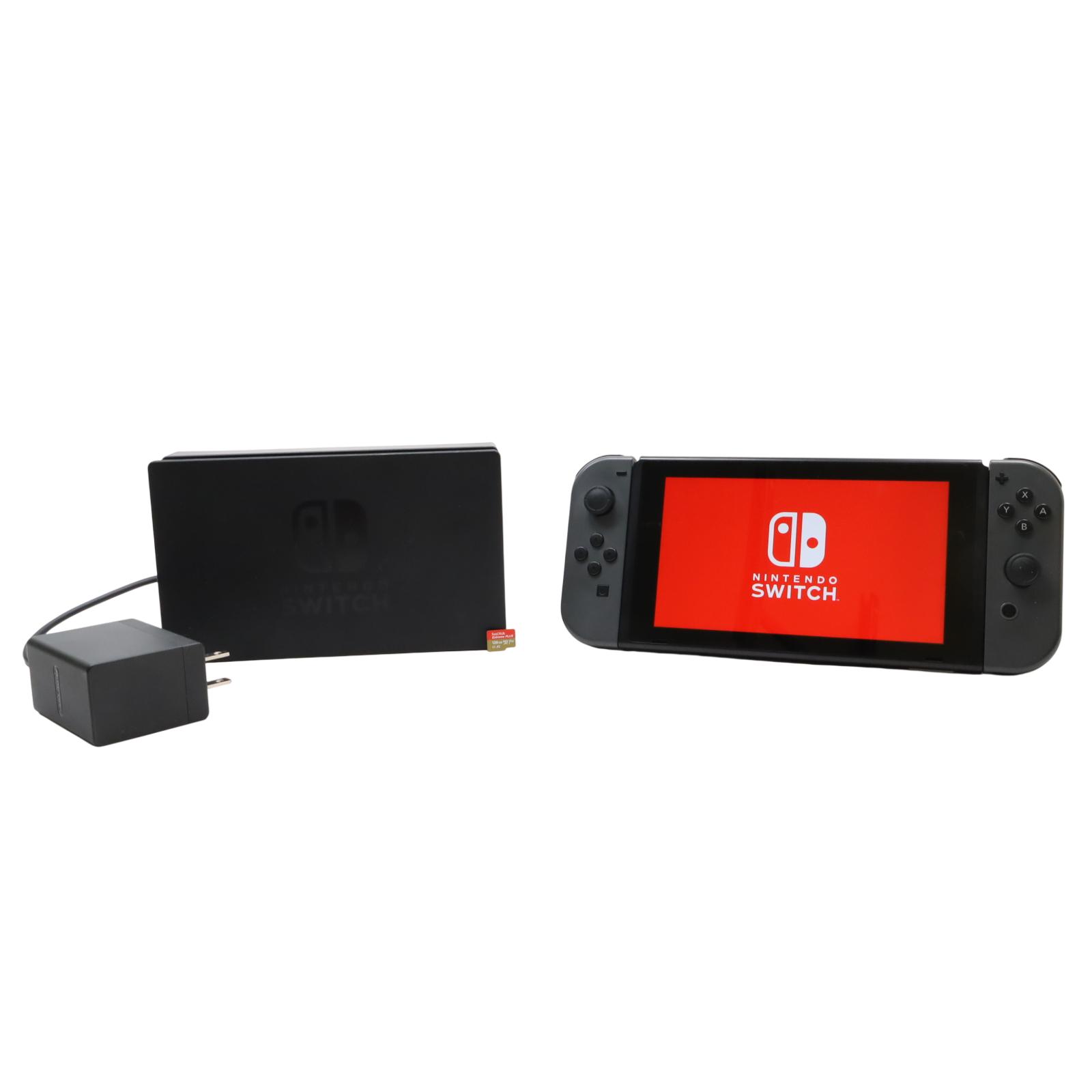 Nintendo Switch HAC-001 32GB + 128GB Video Game System - Gray (5423)