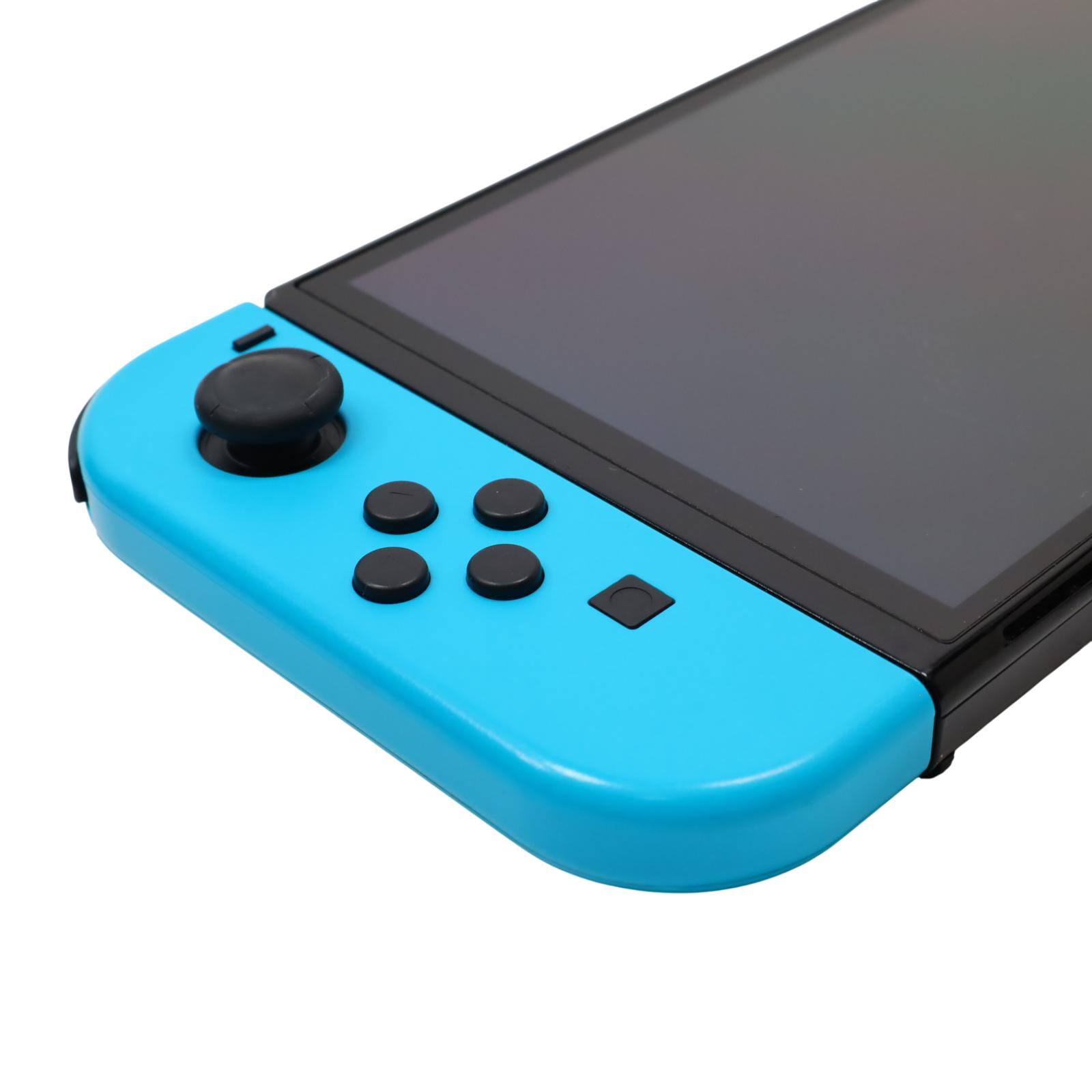 Nintendo Switch OLED HEG-001 64GB + 128GB Video Game Console - Blue/Red ...