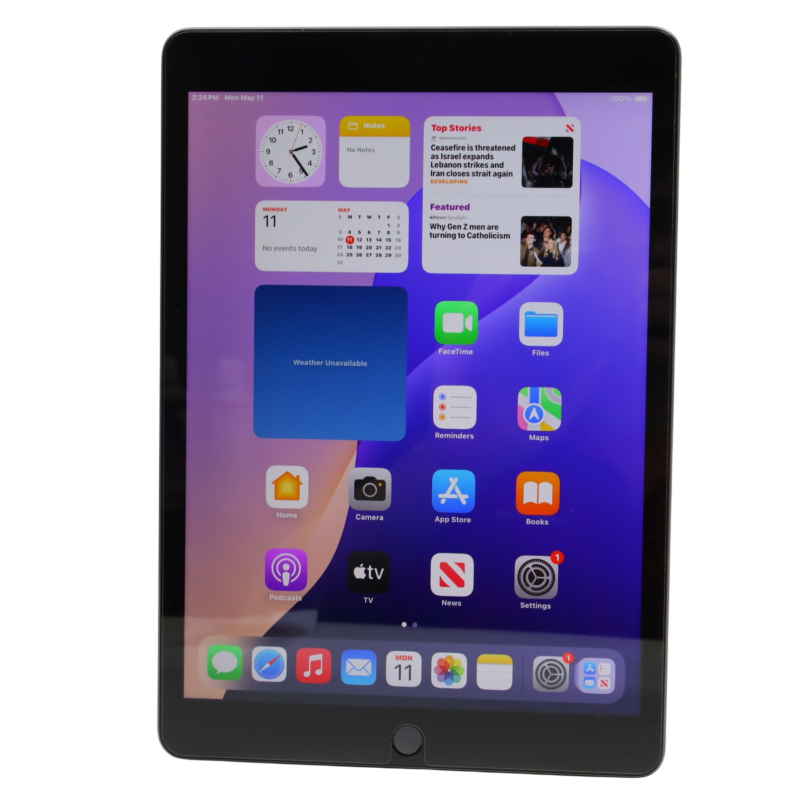 Apple iPad 9th Gen MK2K3LL/A 64GB Wi-Fi 10.2