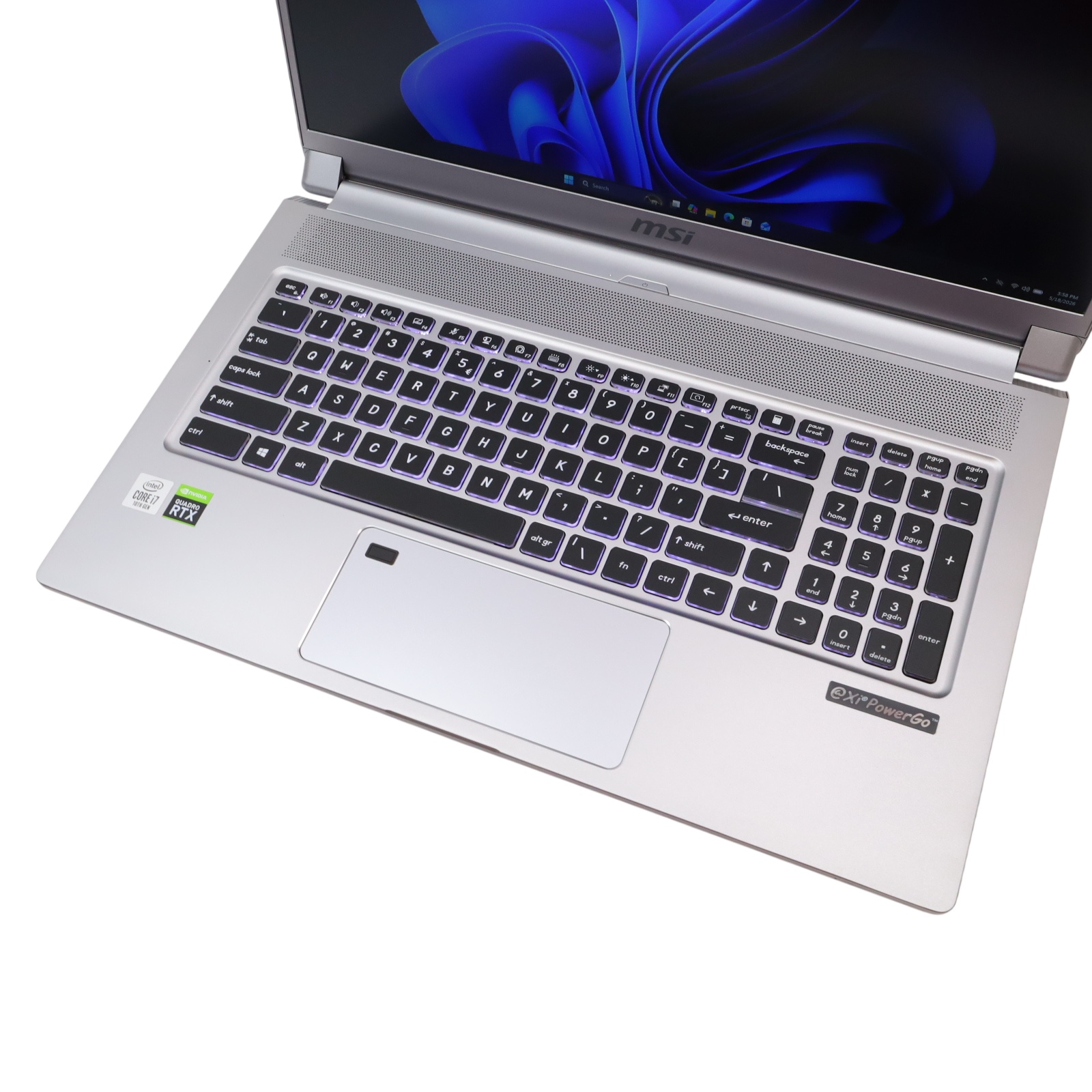 MSI ノートPC GEFORCE シルバー MSI WS75 Intel Core i7-10875H 2.3Hz Quadro RTX 4000 32GB RAM 1TB