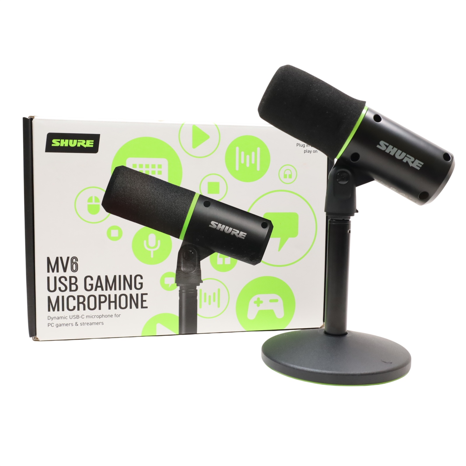 Shure MV6 Cardioid USB Gaming Dynamic Microphone
