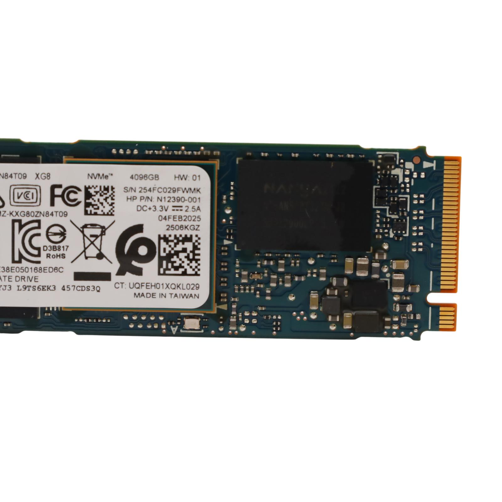 9/2 ②ponta様　4台 KIOXIA XG8 KXG80ZN84T09 4TB M.2 2280 PCIe 4x4 NVMe Internal