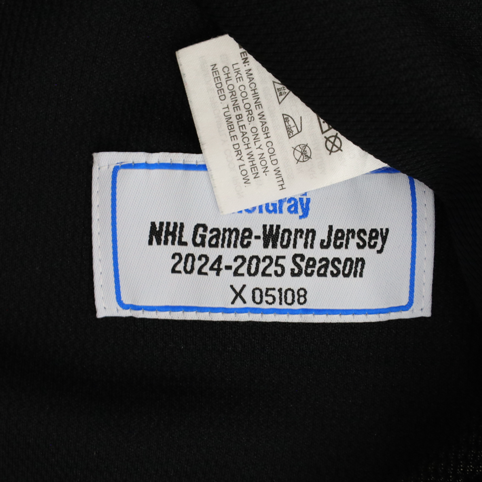2024-25 Brock Faber #7 Minnesota Wild NHL Practice-Worn Hockey 