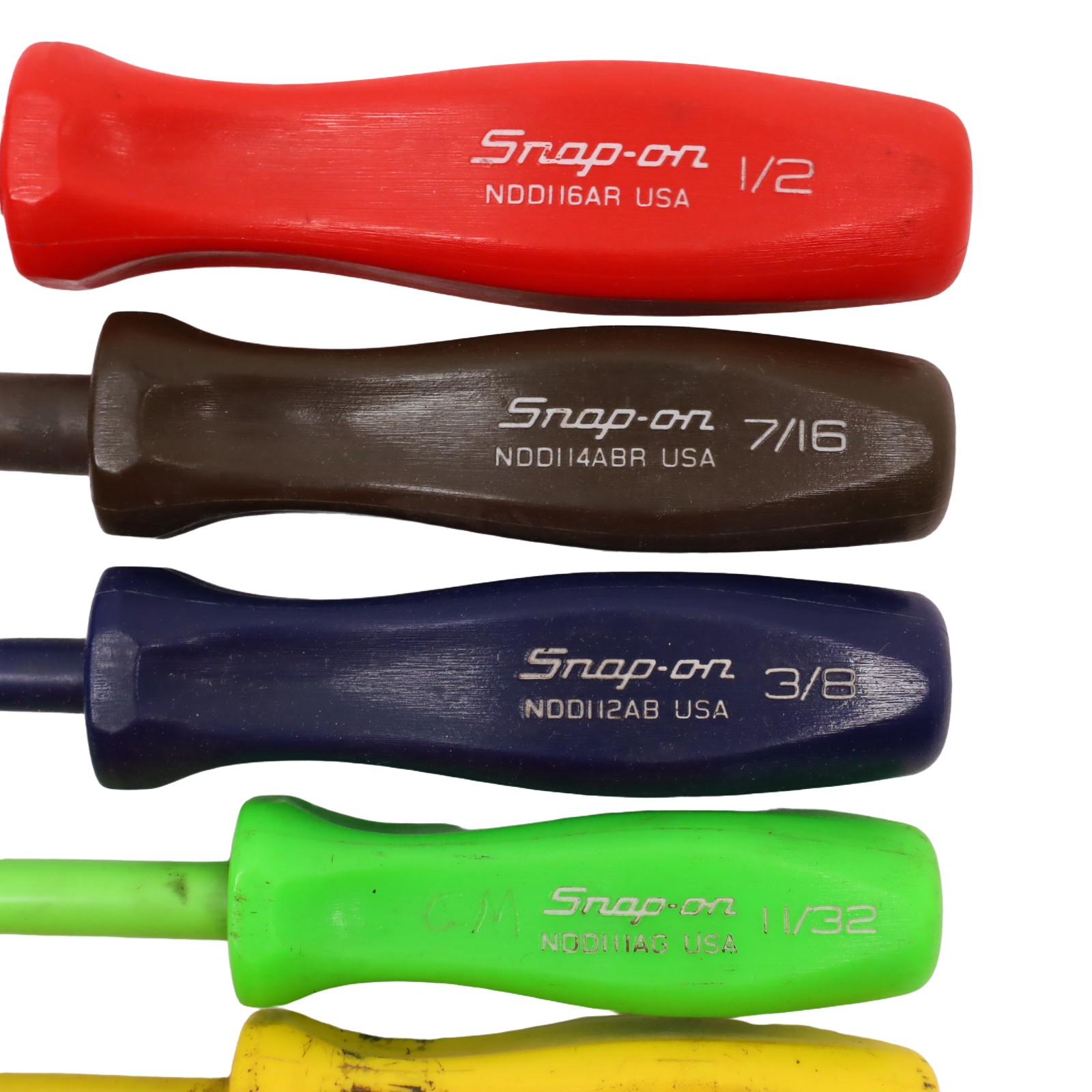 Snap-on Tools NDD1070A 7-Piece SAE Insulated Nut Driver Set - Colors