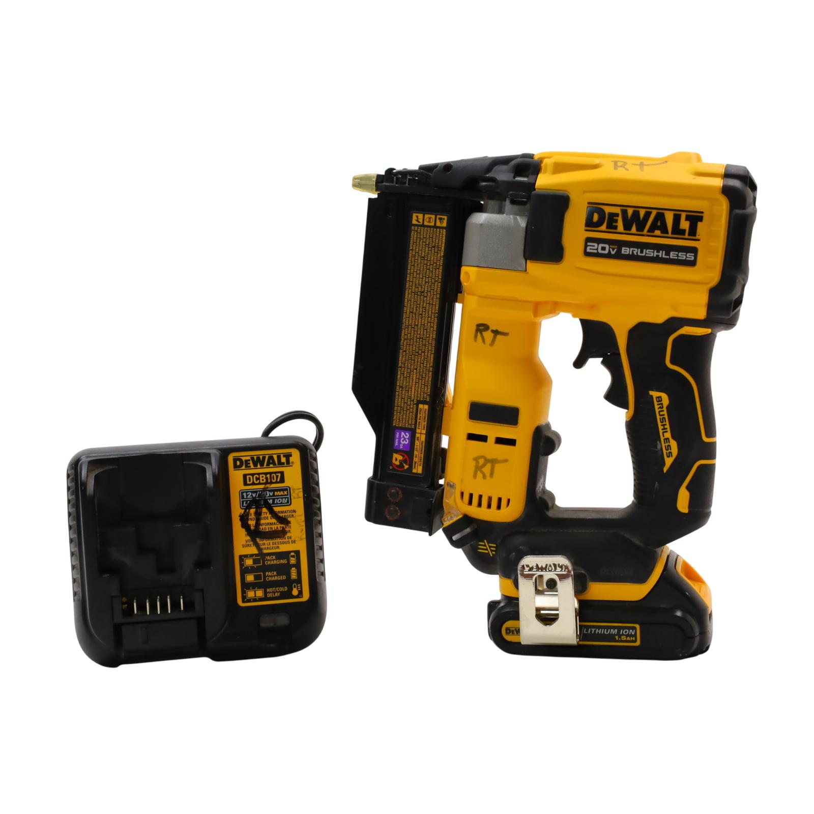 20-Volt MAX Lithium-Ion 16-Gauge Cordless Nailer with Battery 1.5 Ah and Charger 20-Volt MAX Lithium-Ion 16-Gauge Cordless Nailer with Battery 1.5 Ah and Charger