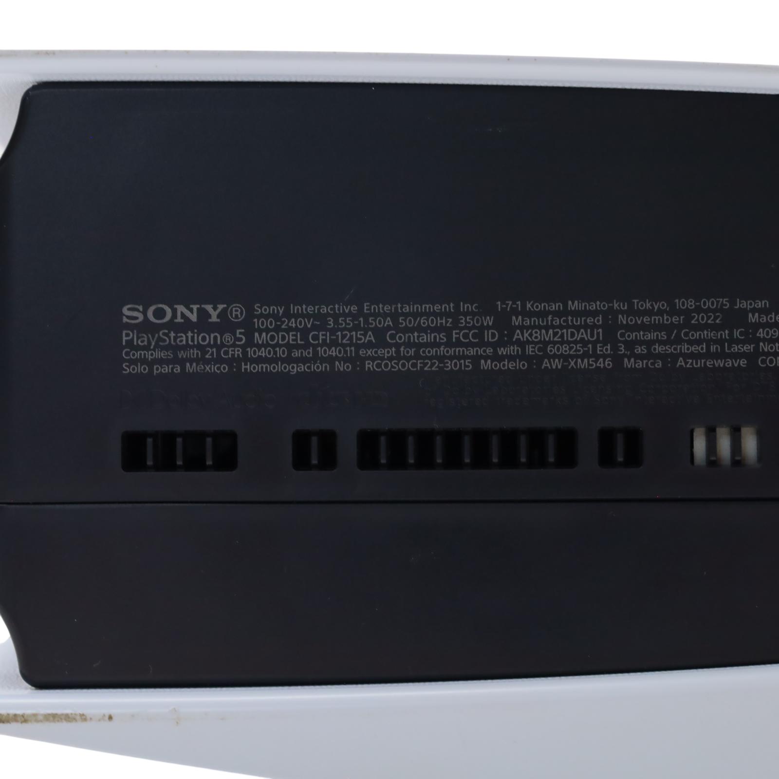 Sony PlayStation 5 Blu-ray Edition CFI-1215A 825GB 4K Video