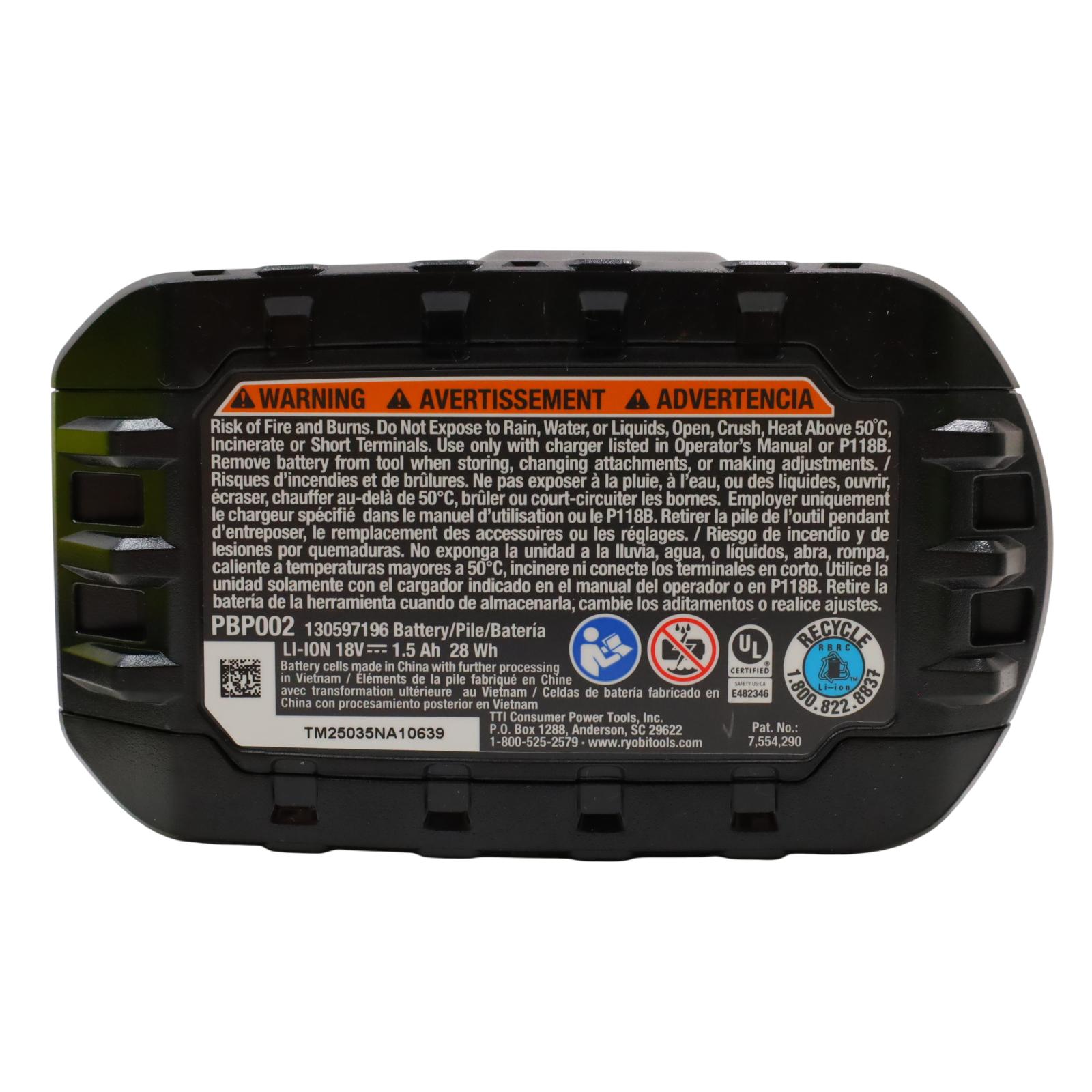 Ryobi ONE+ PCL206 18V Lithium-Ion 1/2