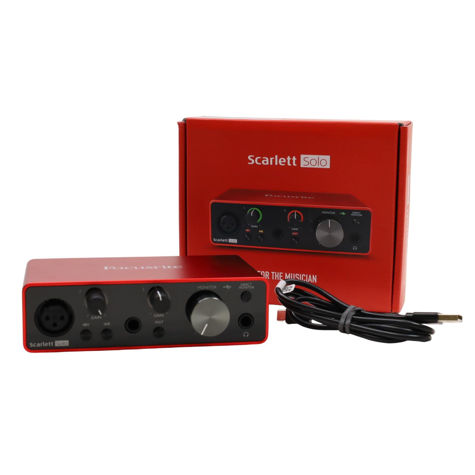 【美品】Forcusrite Scarlett solo 3rd gen Focusrite Scarlett Solo 3rd Generation - MusicLibraryReport
