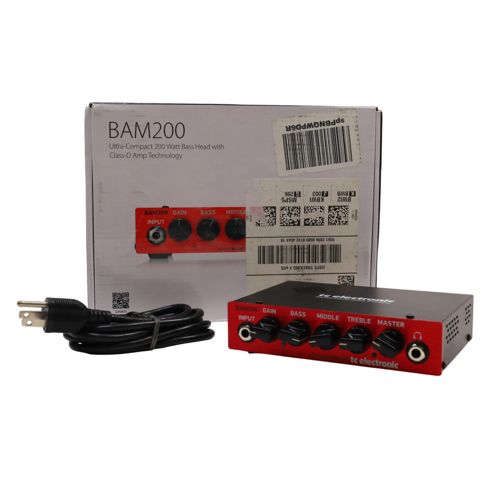 TC Electronic BAM200 200W Compact Bass Guitar Head