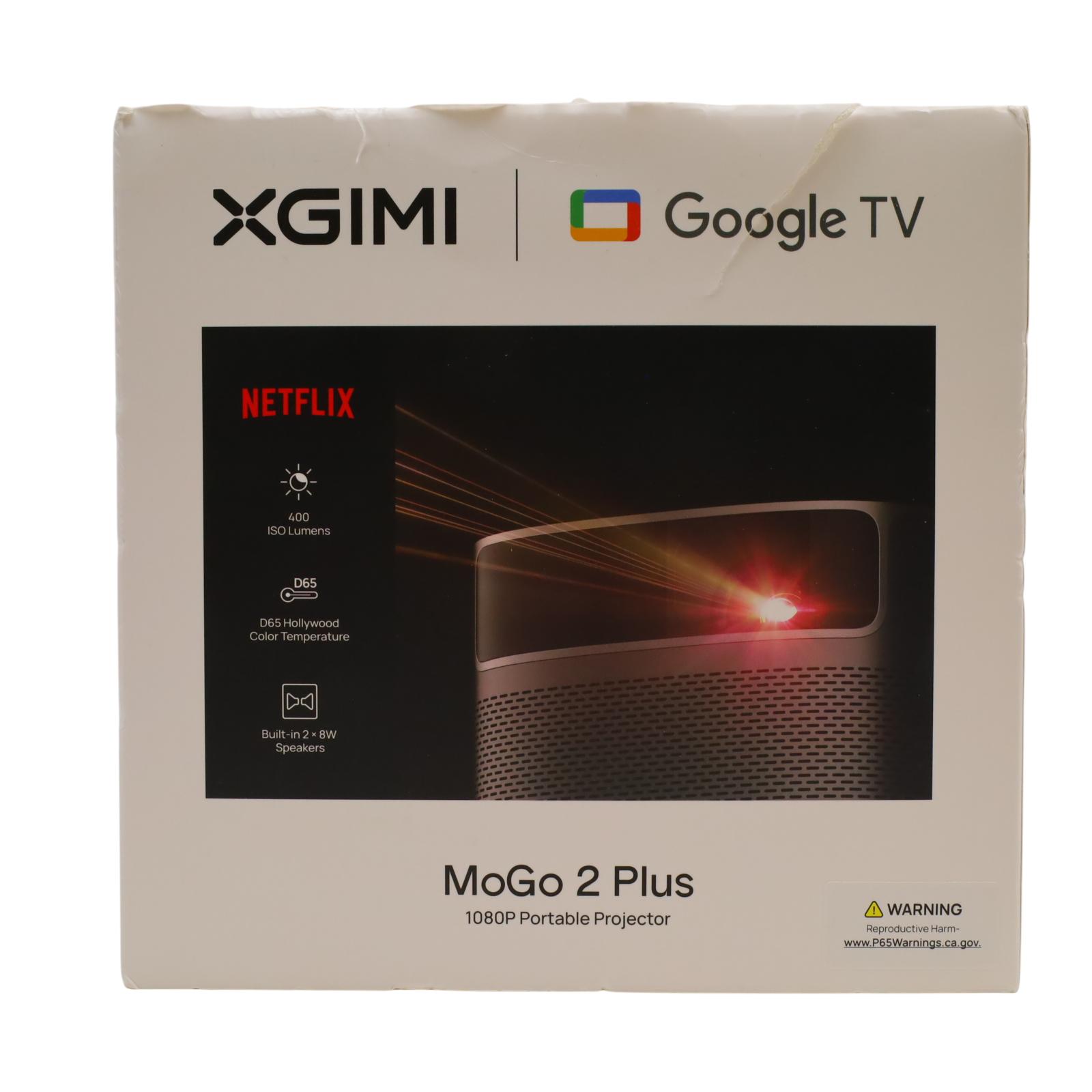 XGIMI MoGo Plus 1080p 400 Lumens Google TV Portable Smart
