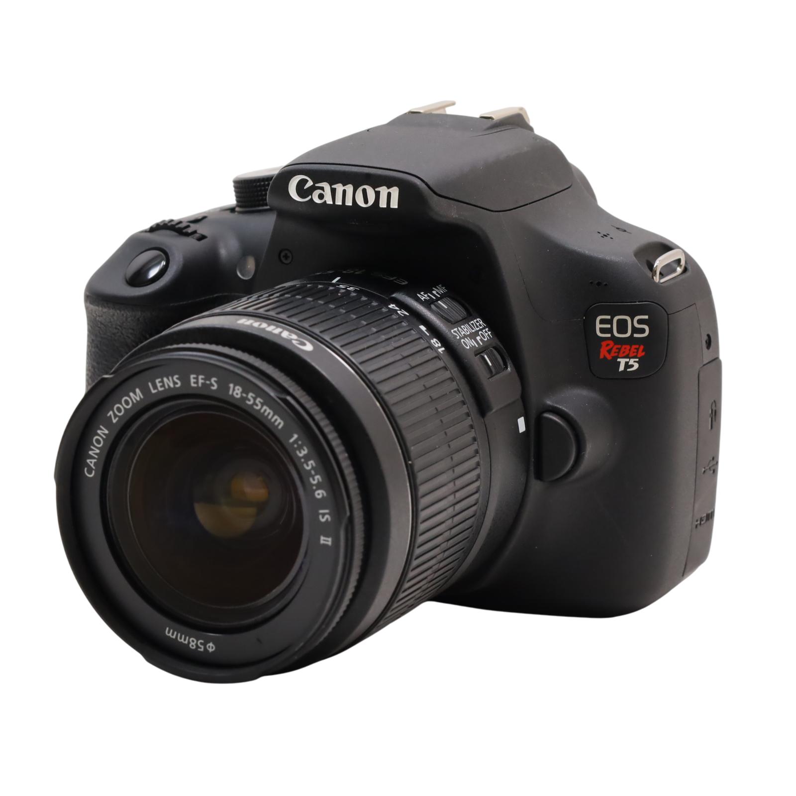 Canon EOS Rebel T5 9126B069 18MP 1080p Digital SLR Camera Kit - 2 Lens Kit