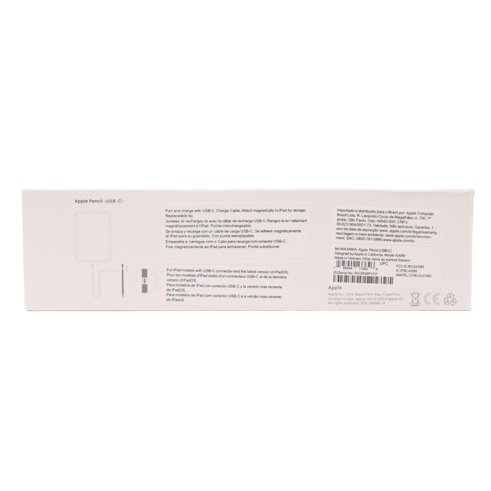Apple Pencil USB-C MUWA3AM/A Writing Stylus