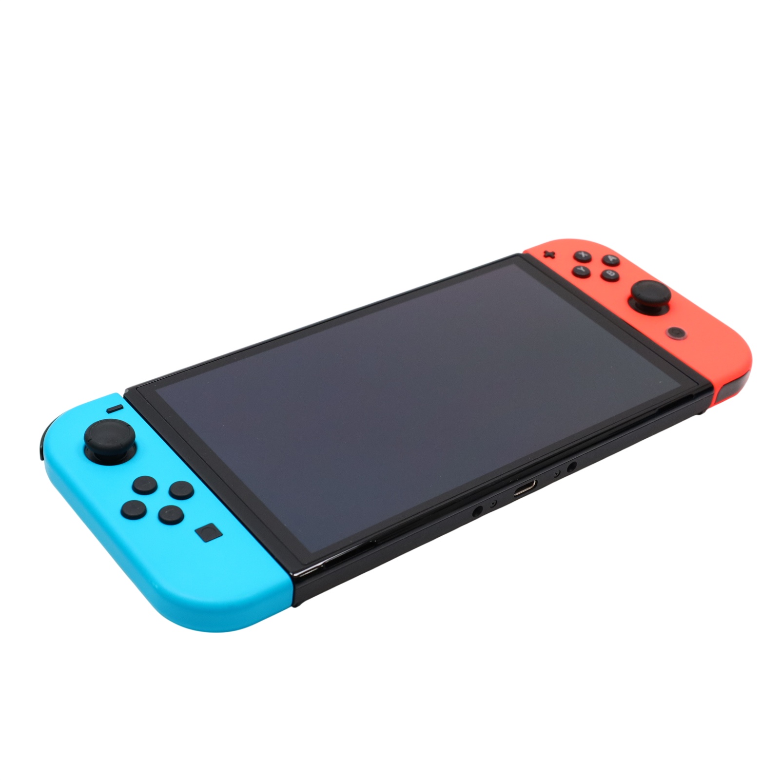 Nintendo Switch OLED HEG-001 64GB + 256GB Video Game Console - Blue/Red
