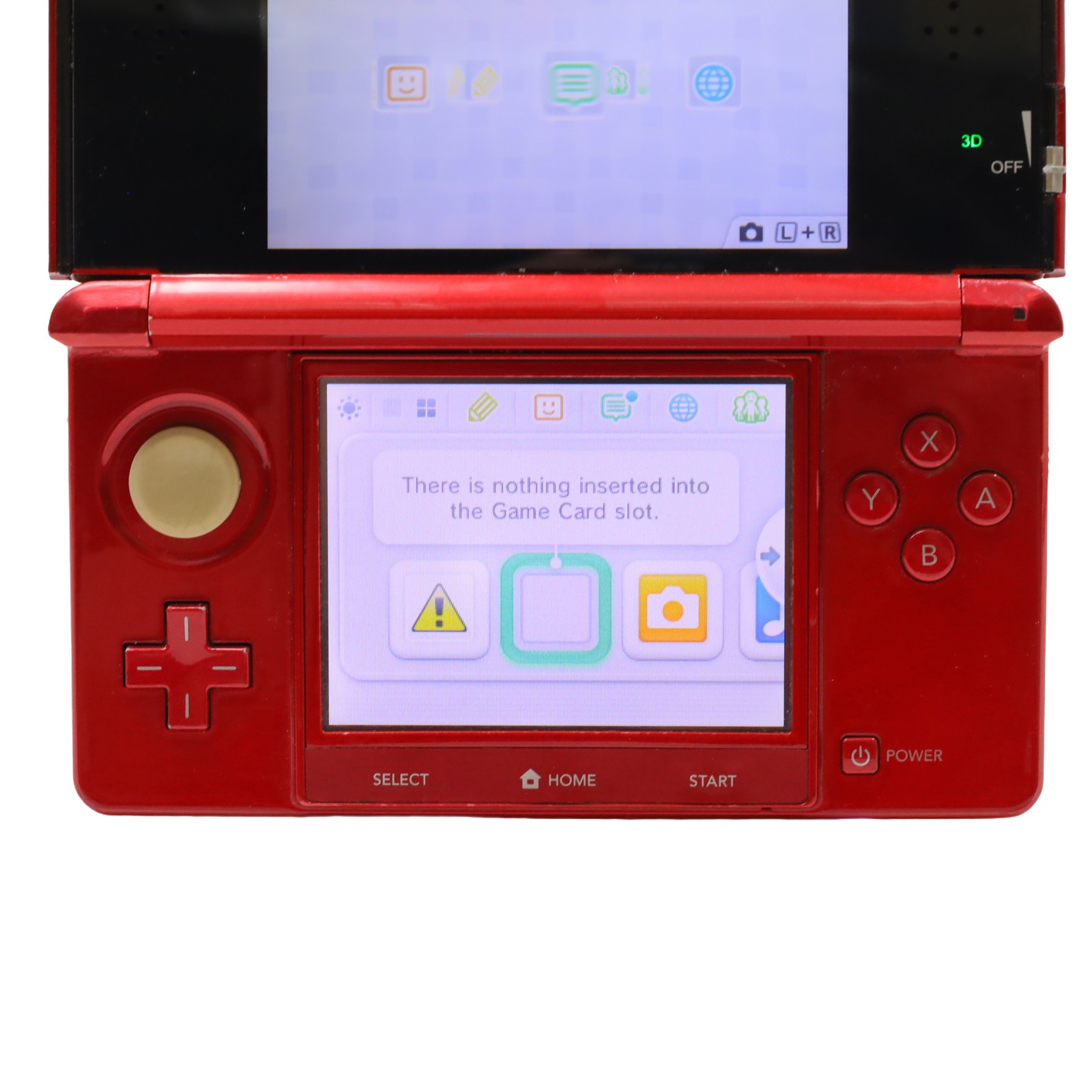 Nintendo 3DS XL SPR-001 3D Dual-Screen Handheld Game System - Red
