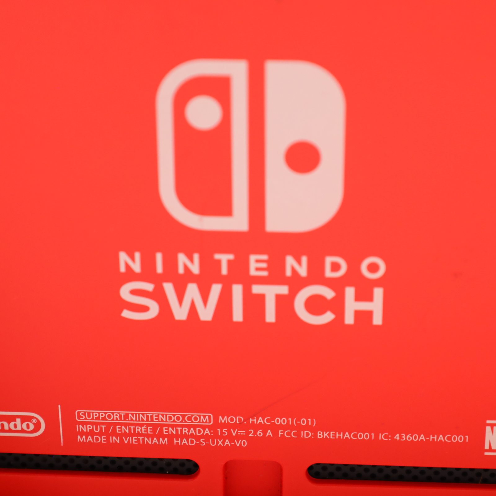 Nintendo Switch HAC-001(-01) 32GB Video Game System - Mario Red