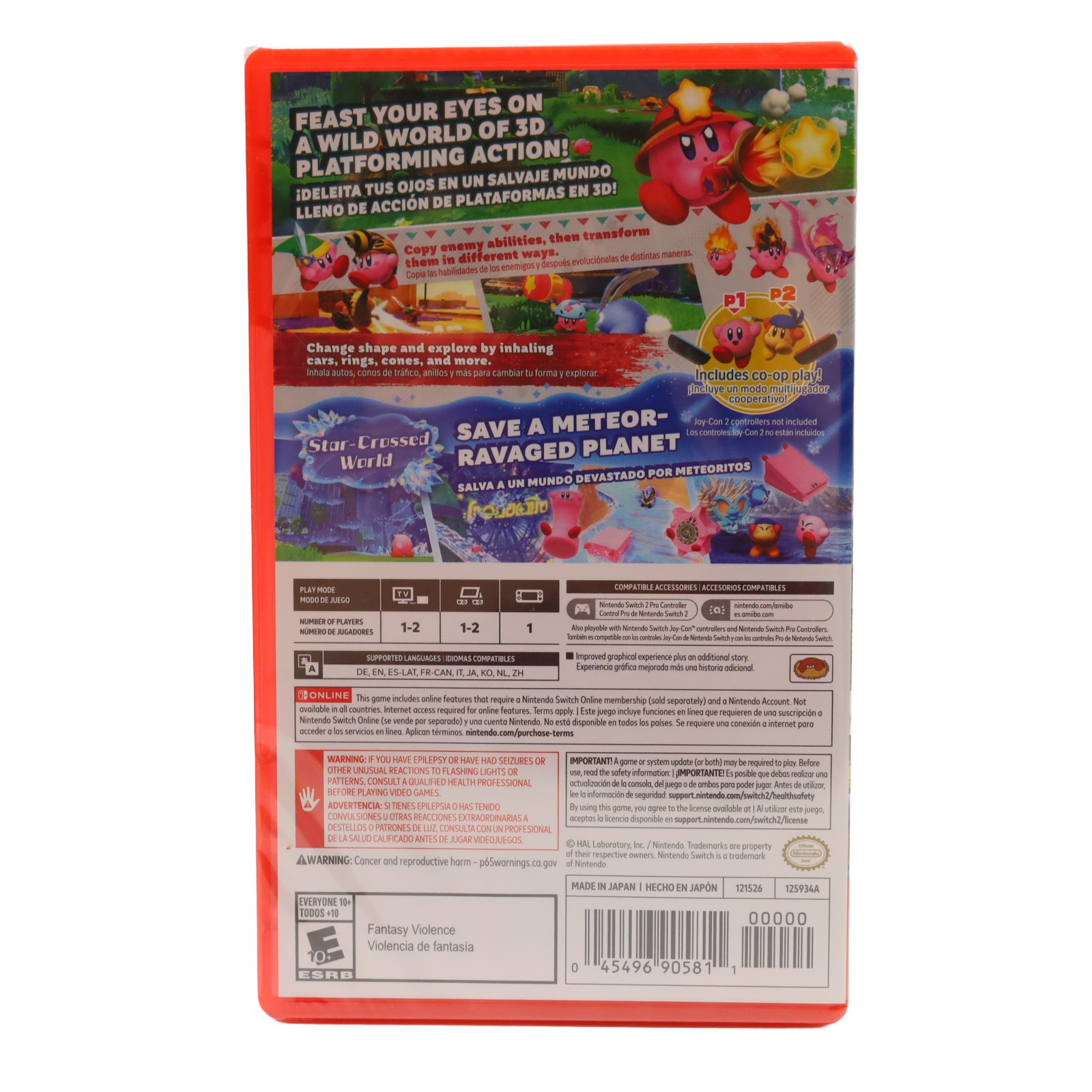 Kirby and the Forgotten Land + Star Crossed World (Nintendo Switch