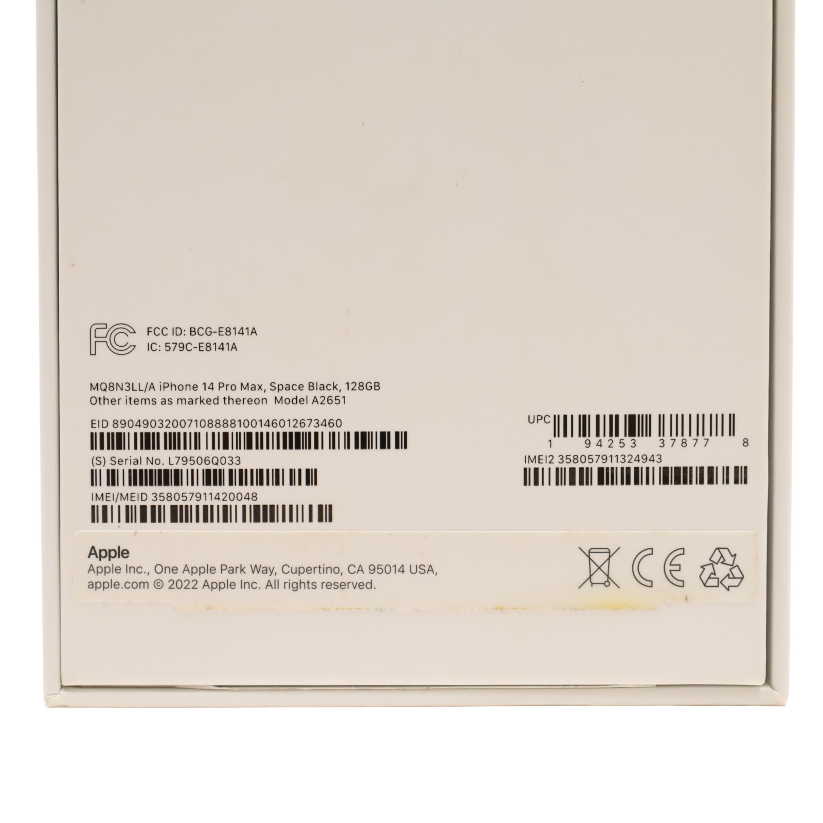 Apple - maruyama4812ページ Apple iPhone 14 Pro Max MQ8N3LL/A 128GB Spectrum 5G 6.7