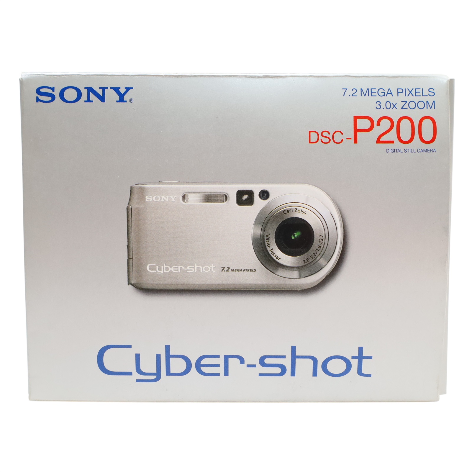 Sony Cyber-shot DSC-P200 7.2MP 3x Zoom Digital Camera - Silver
