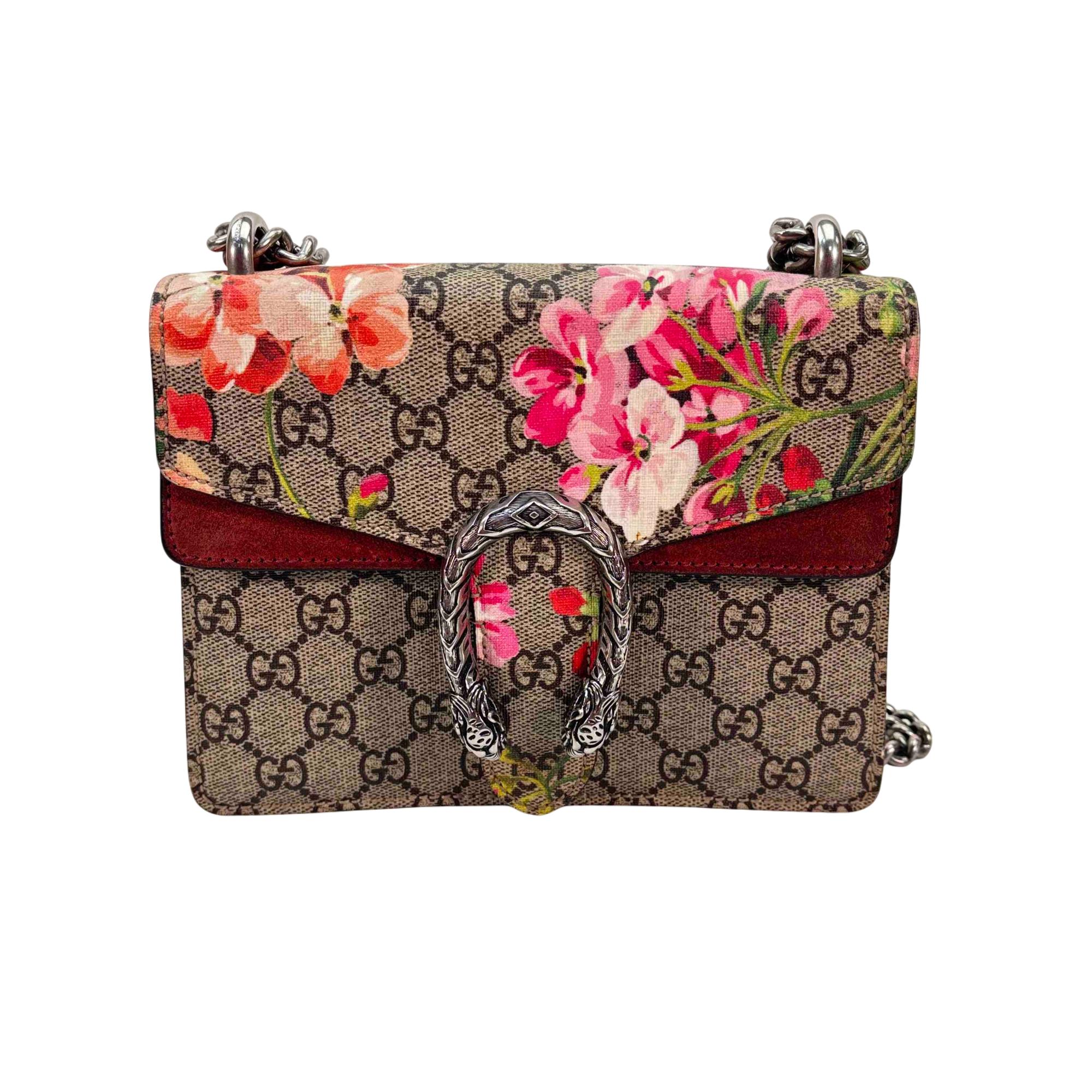正規品☆Gucci/グッチ gg Blooms クラッチバッグ☆ Gucci GG Blooms Mini Chain Shoulder Bag – Red Velvet Floral Print