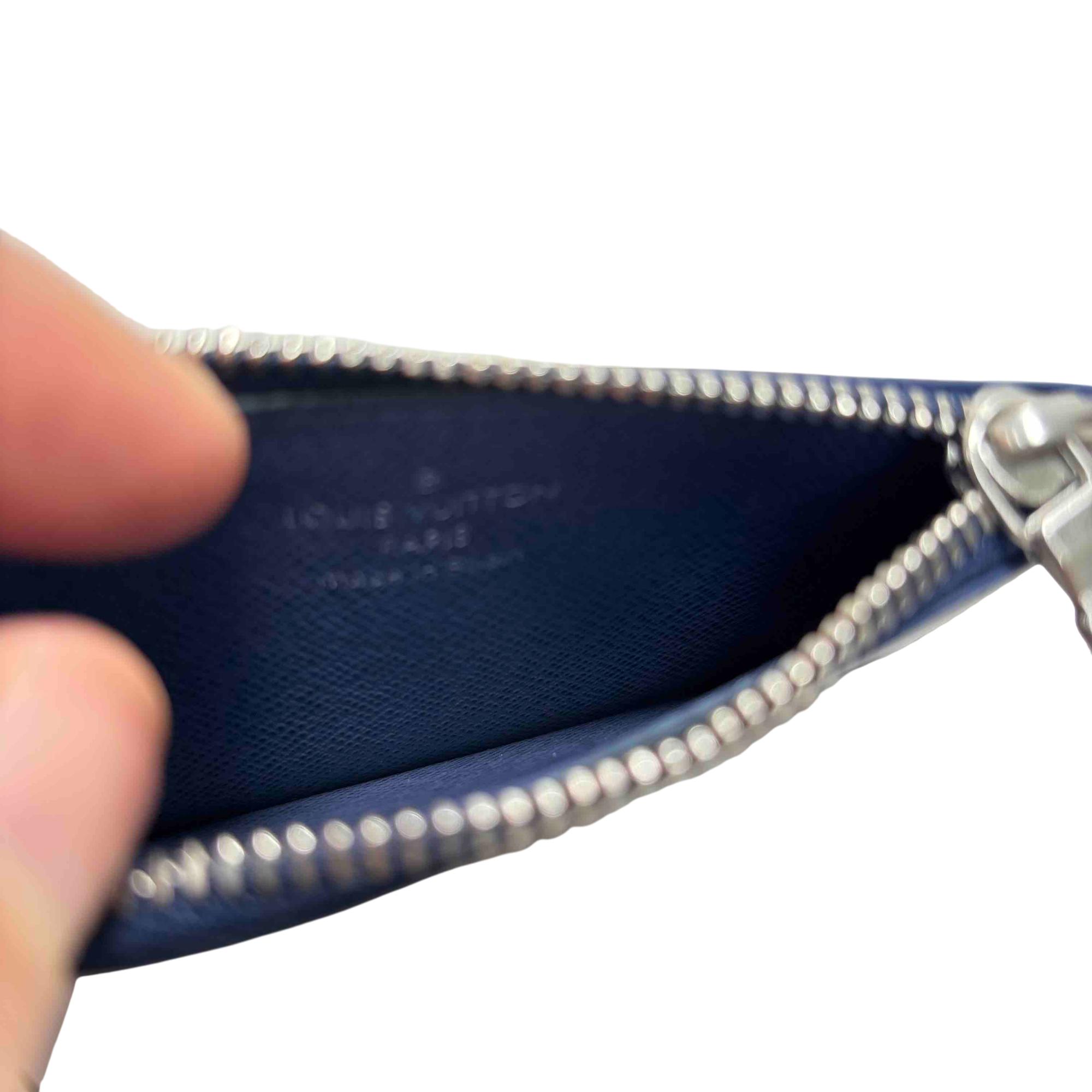 Louis Vuitton Epi Leather Key Holder And Chain Blue