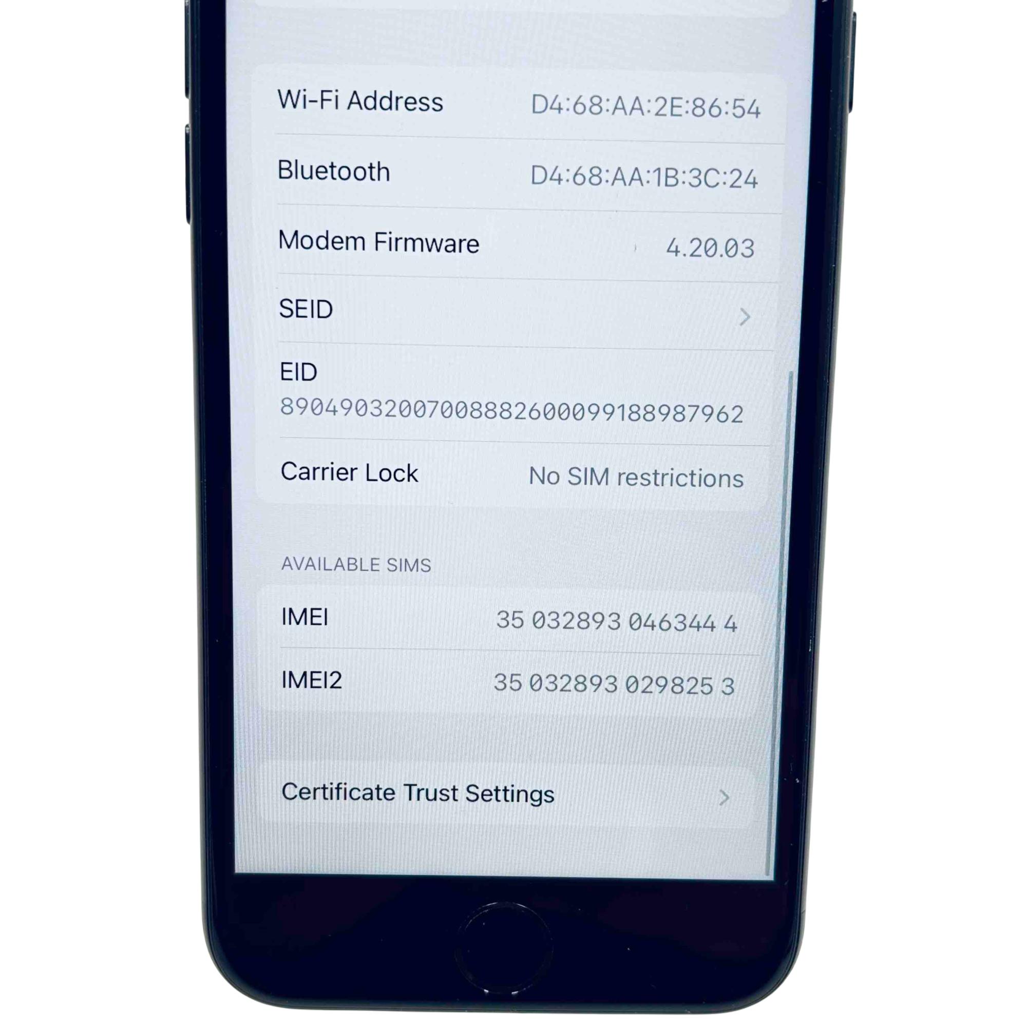 Apple iPhone SE 3rd Generation MMX53LL/A Midnight 64GB Unlocked