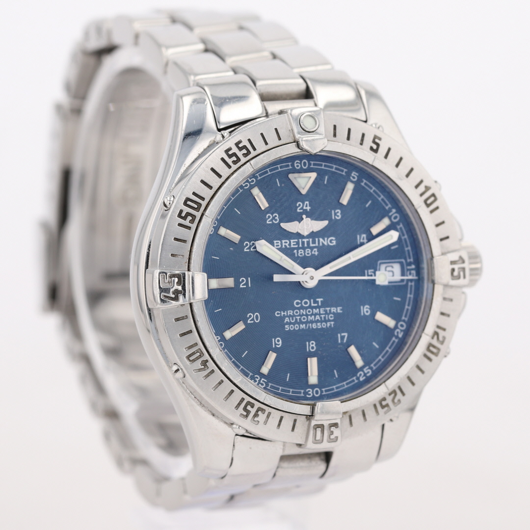 Breitling Colt 青文字盤 ステンレス Breitling Colt Blue Dial Automatic Chronometer Stainless Steel