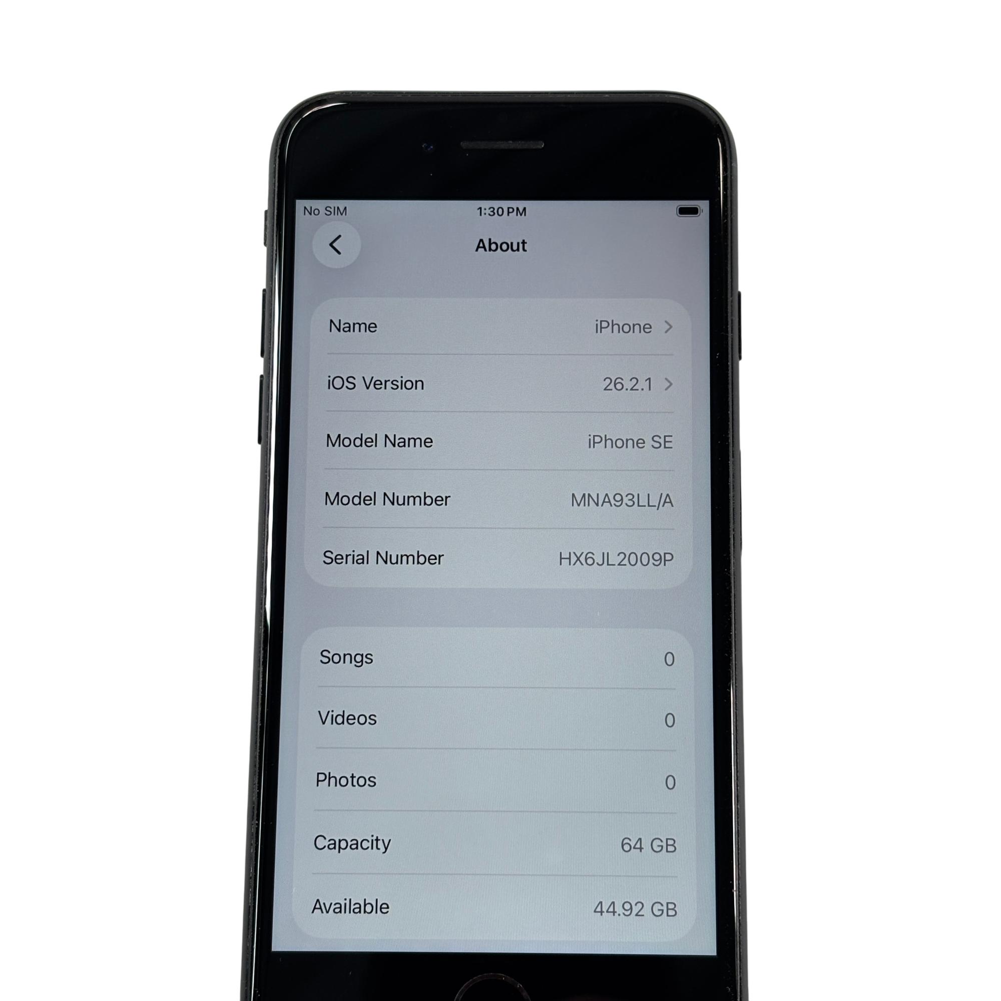 Apple iPhone SE 3rd Gen MNA93LL/A 4.7-Inch Retina HD 64GB Midnight