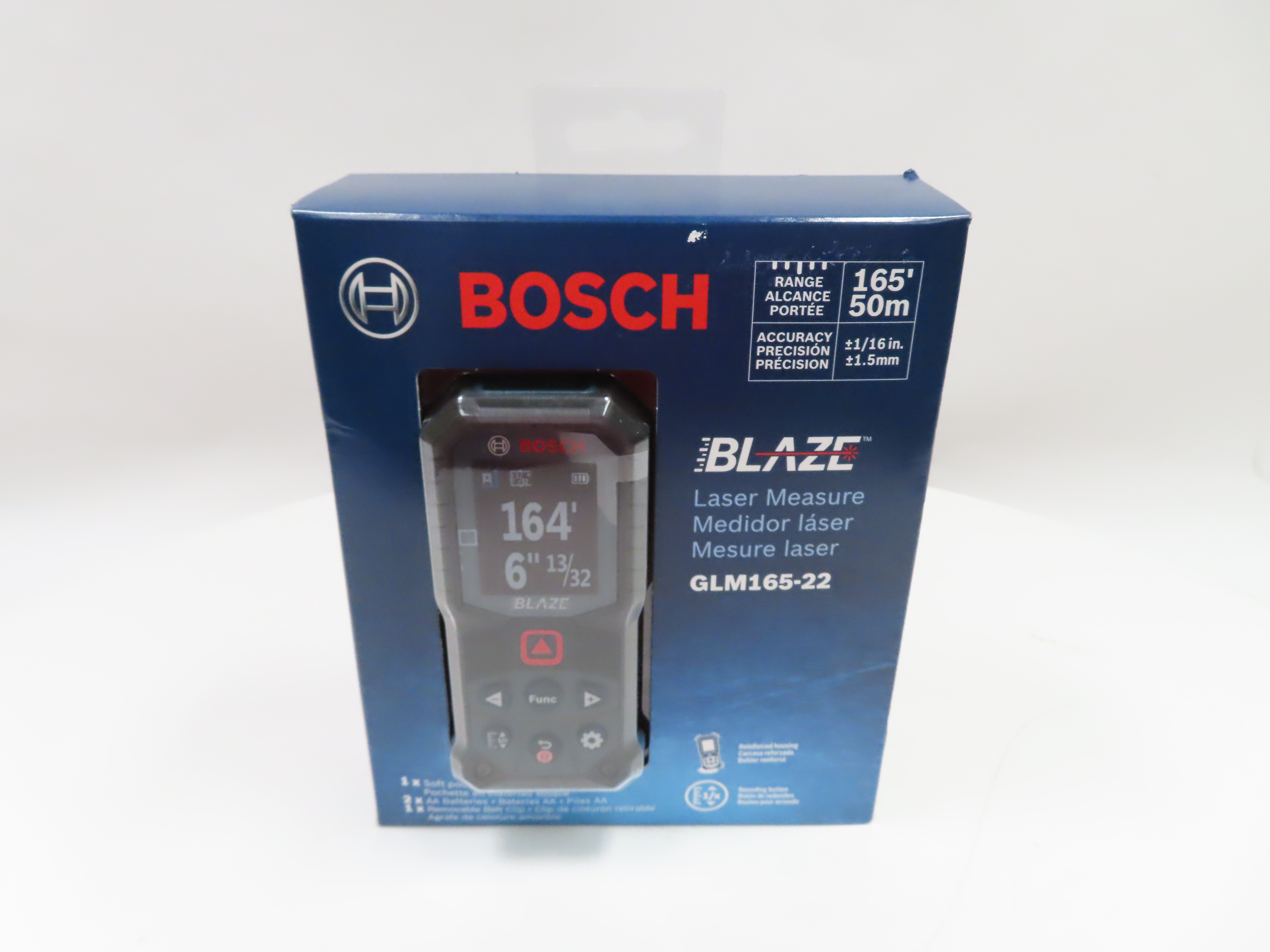 Bosch GLM16522 BLAZE 165Feet Laser Distance Measure (In Box)