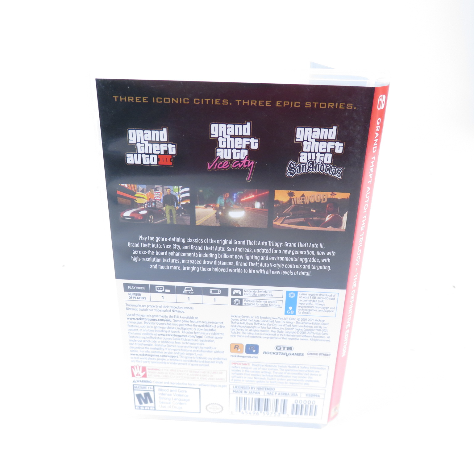 Grand Theft Auto: The Trilogy Definitive Edition Game for the Nintendo ...