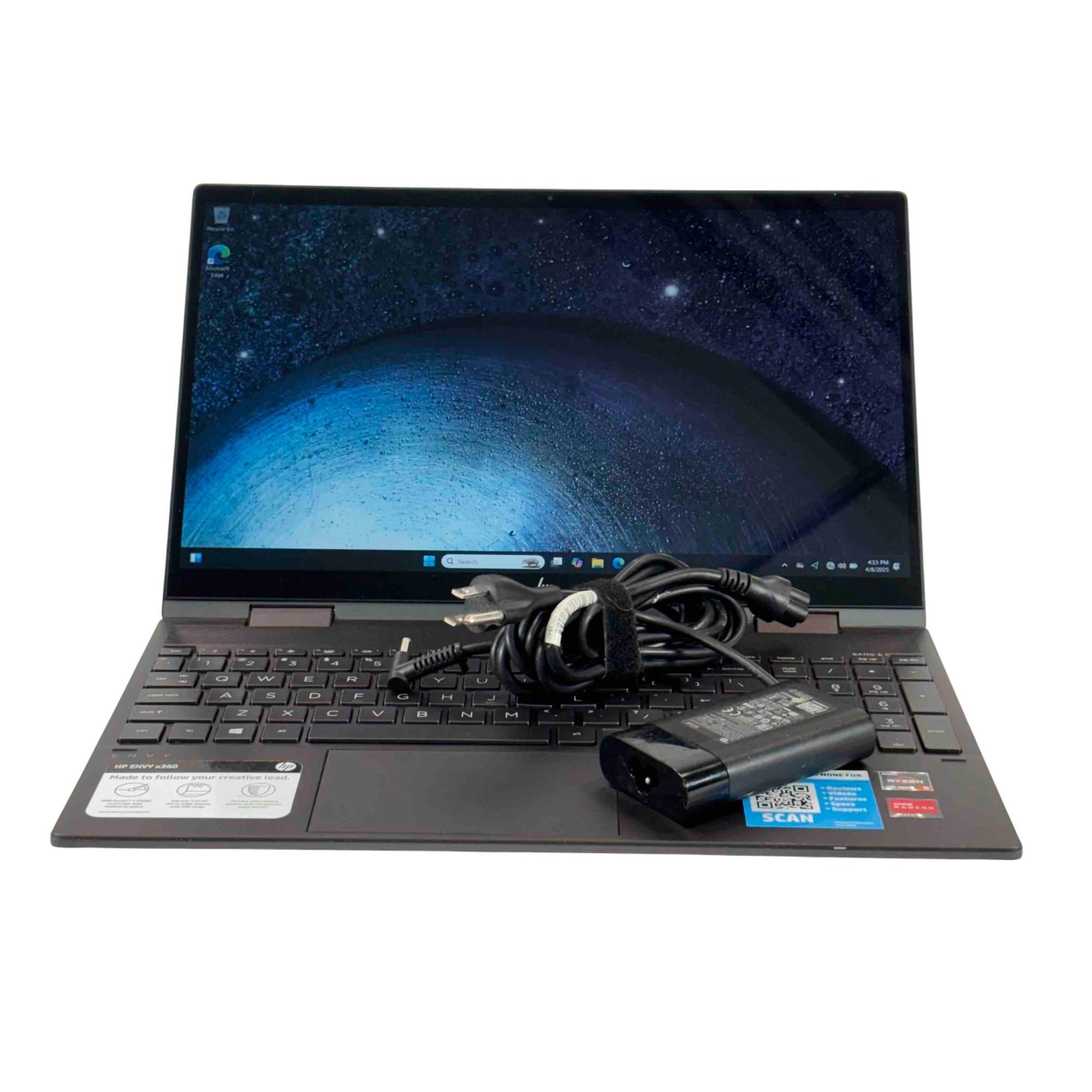HP ENVY x360 15m-ee0013dx Win 11 Ryzen 5 4500U 2.3GHz 8GB RAM