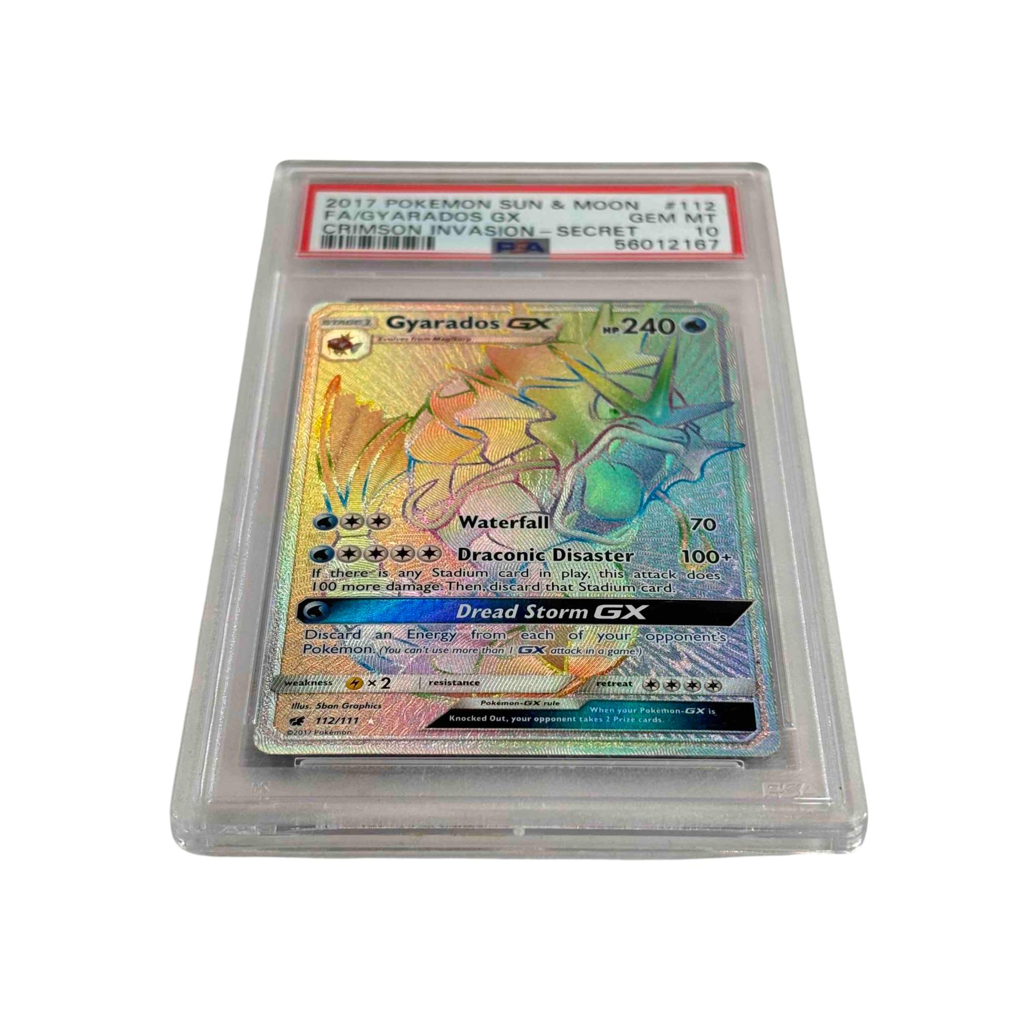 2017 Pokémon Sun & Moon Gyarados GX #112 Crimson Invasion Secret