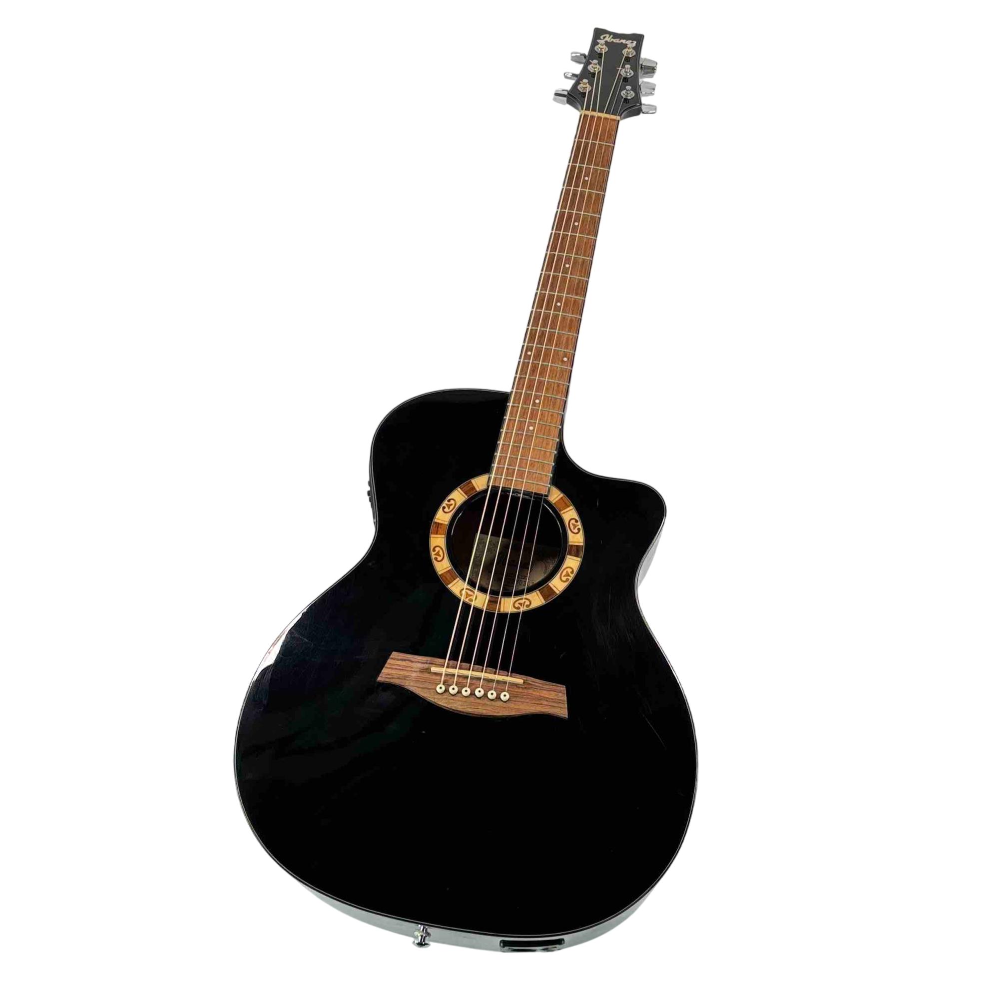 Ibanez A100EBK1201 Right-Handed Hollow-Body 21-Fret Acoustic