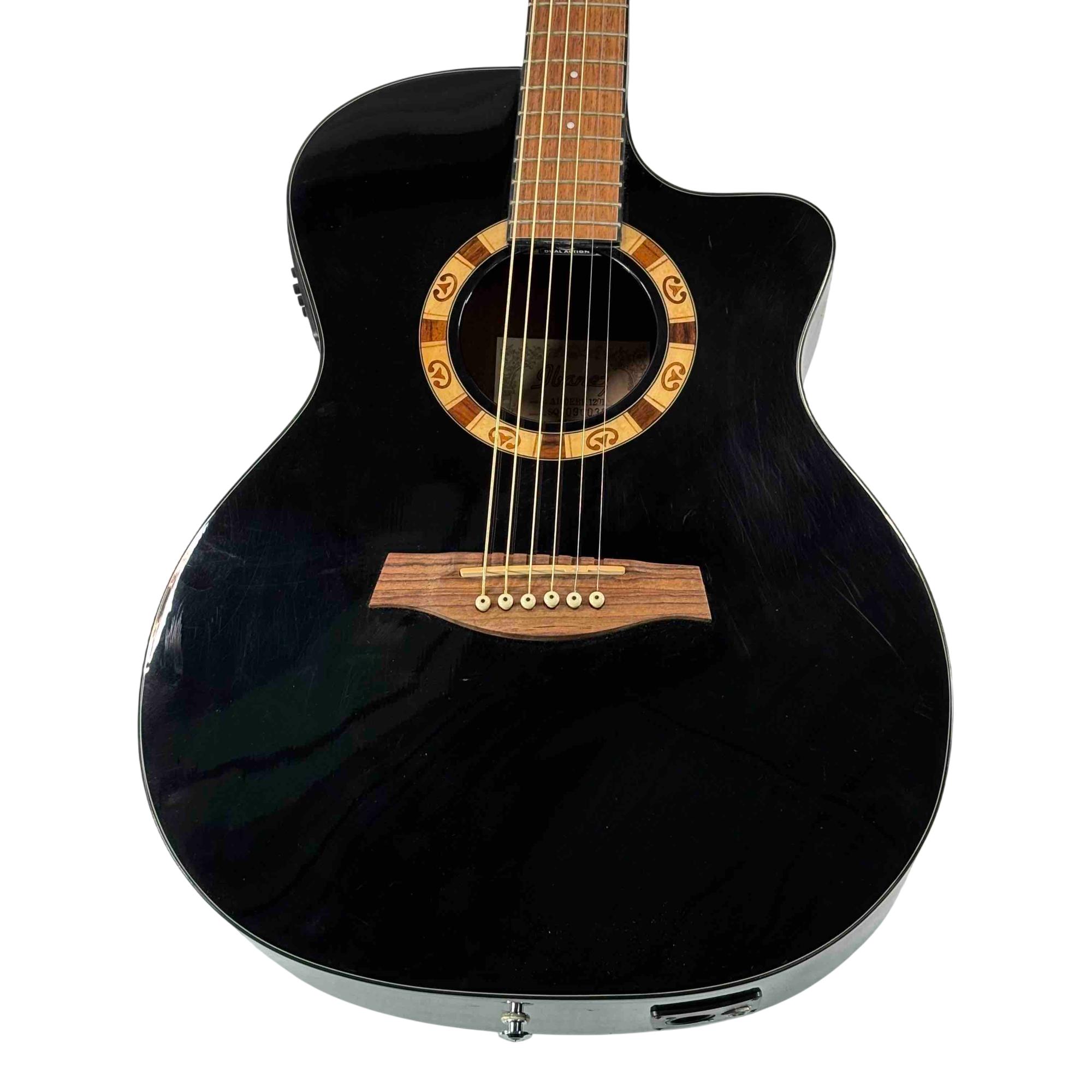 Ibanez A100EBK1201 Right-Handed Hollow-Body 21-Fret Acoustic