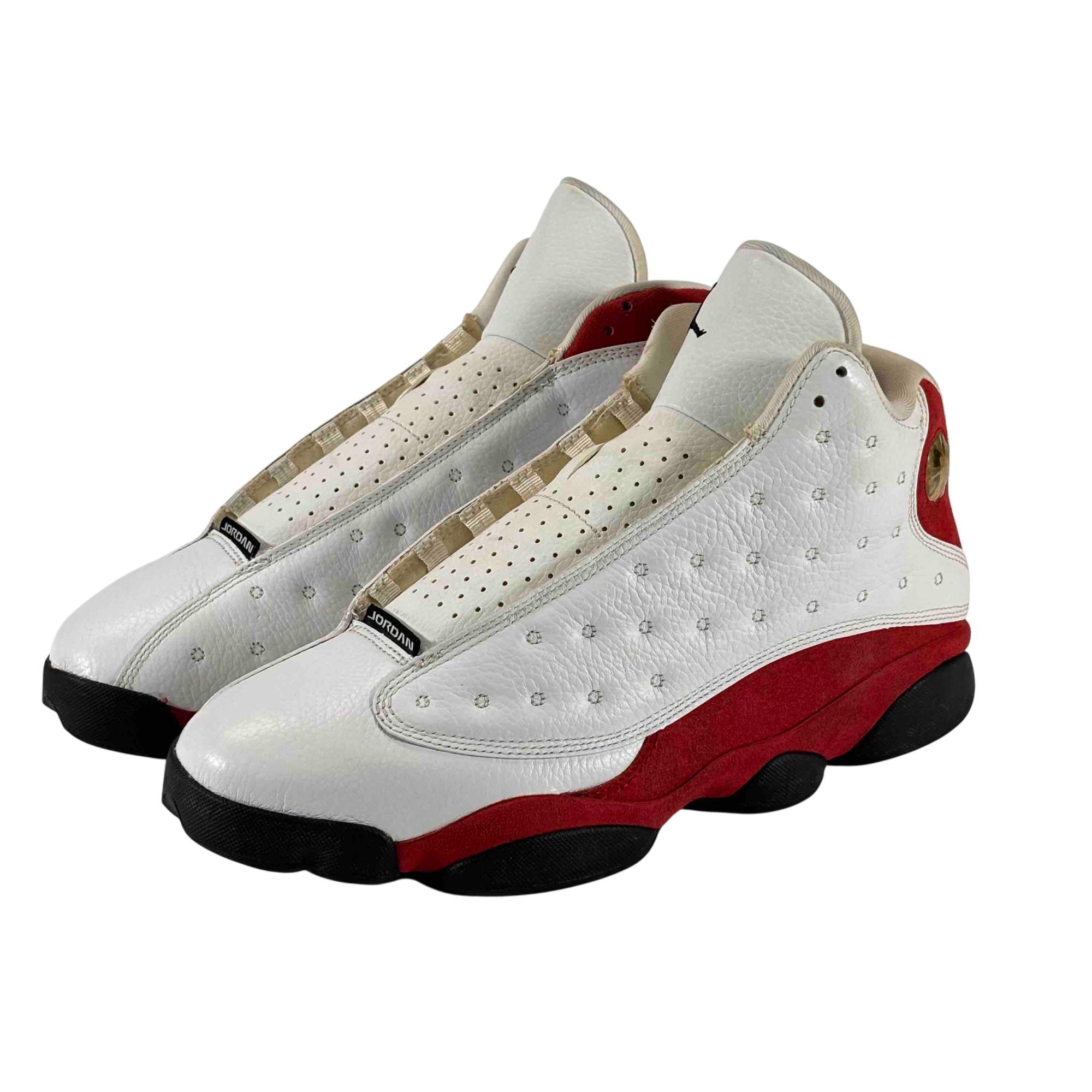 jordan retro 13 red white grey