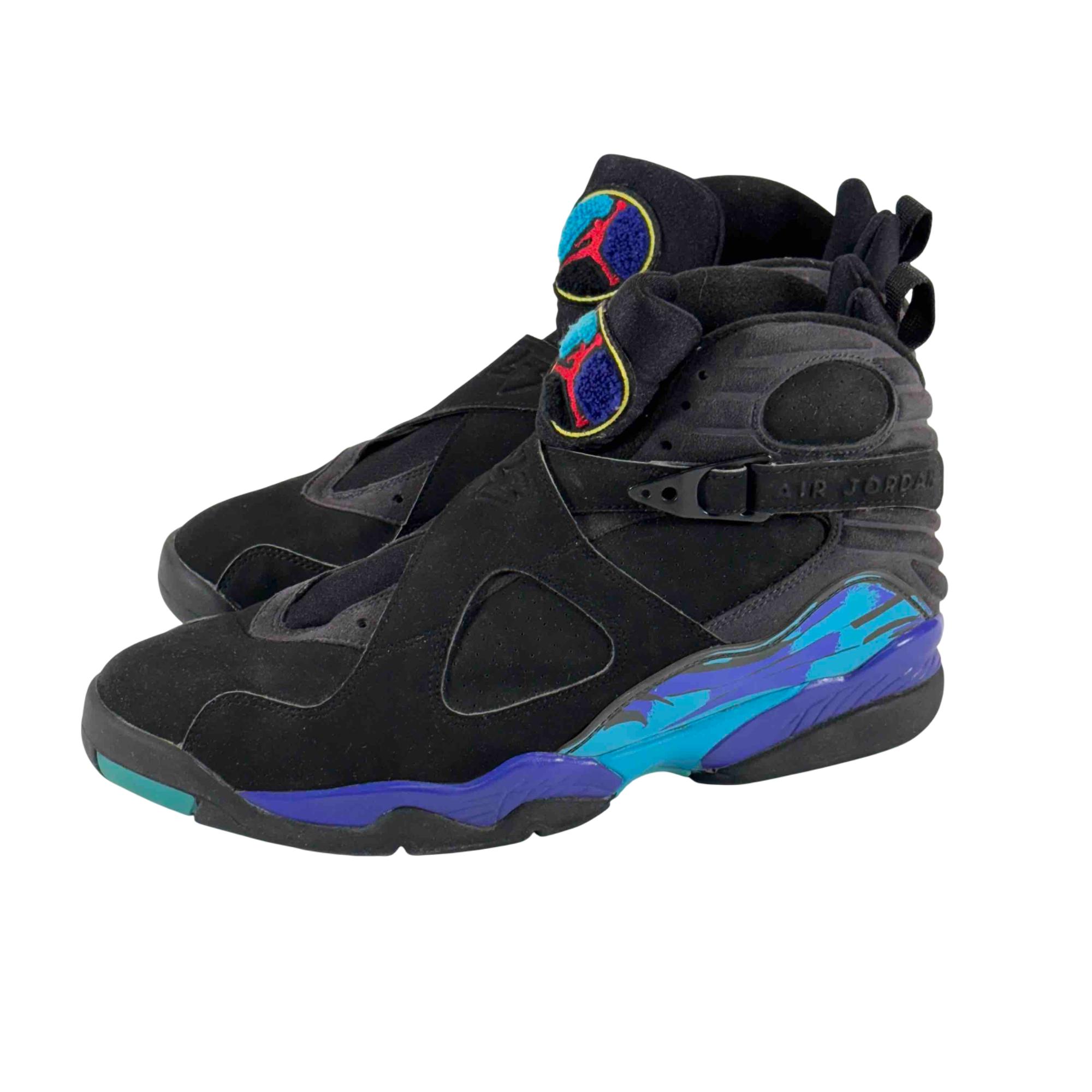 Nike Air Jordan 8 Retro Sz 12 Black/Bright Concord-Aquatone