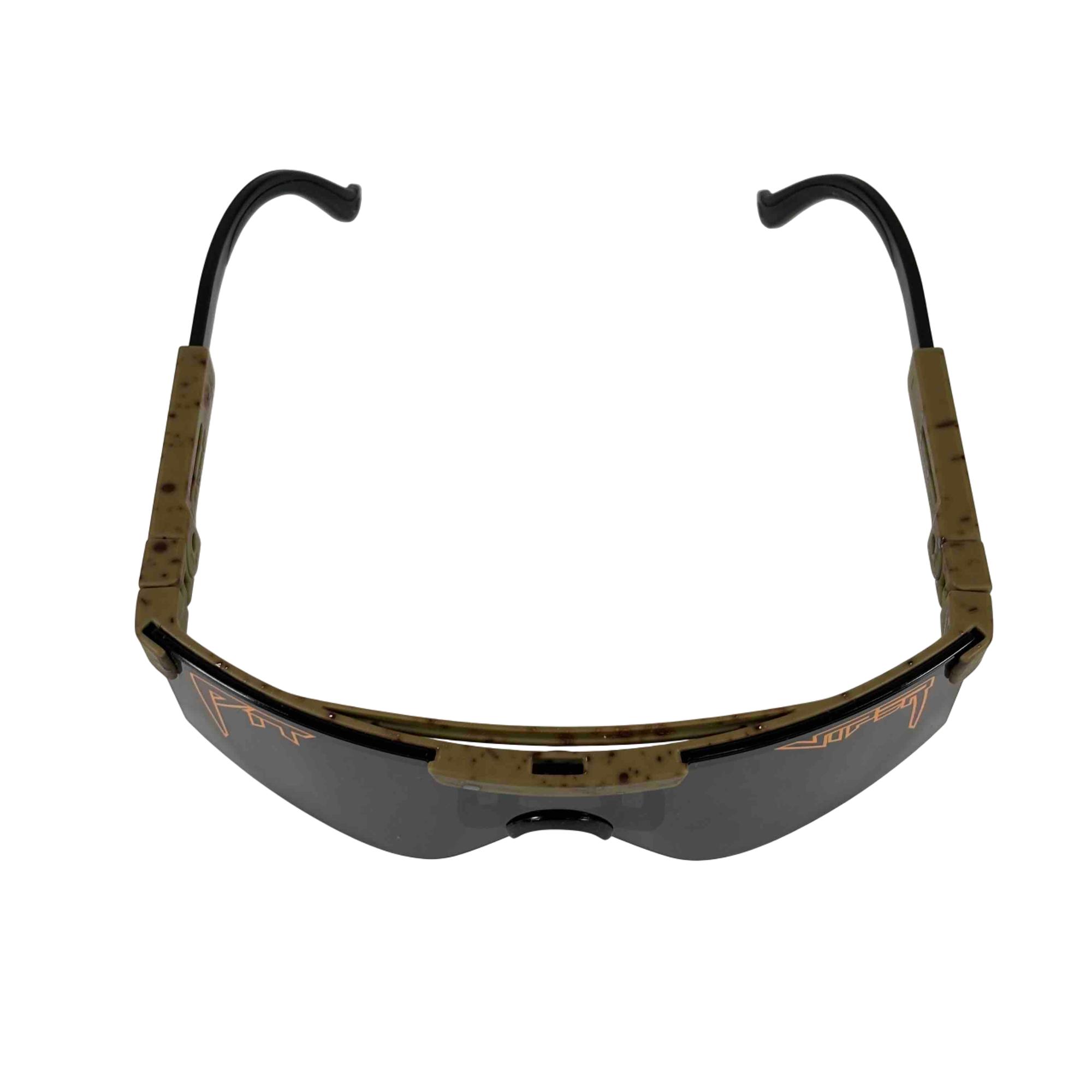Pit Viper W1LDW3ST Unisex Z87+U6S Taupe/Brown Splatter Sunglasses