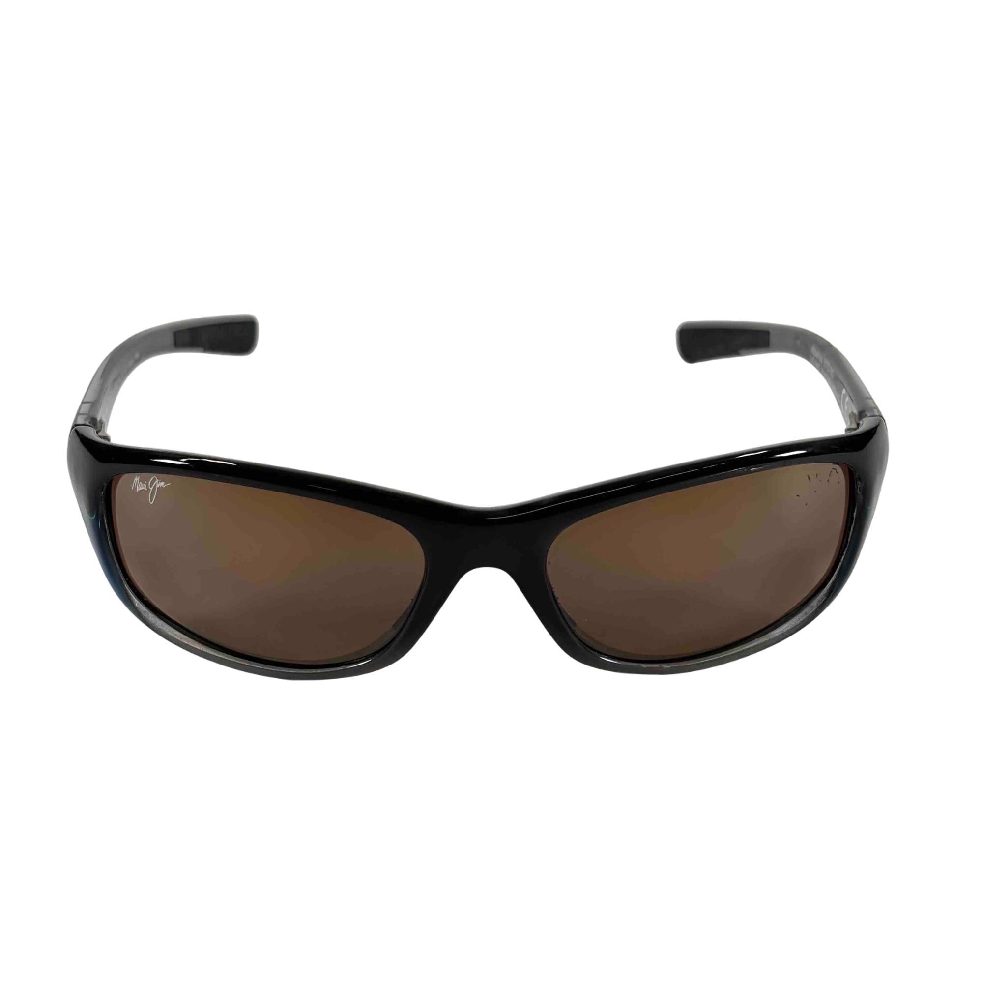 Maui Jim Black Frame Sunglasses with Brown Lenses Maui Jim The Flats 57mm Polarized Tortoise Sunglasses main image 2