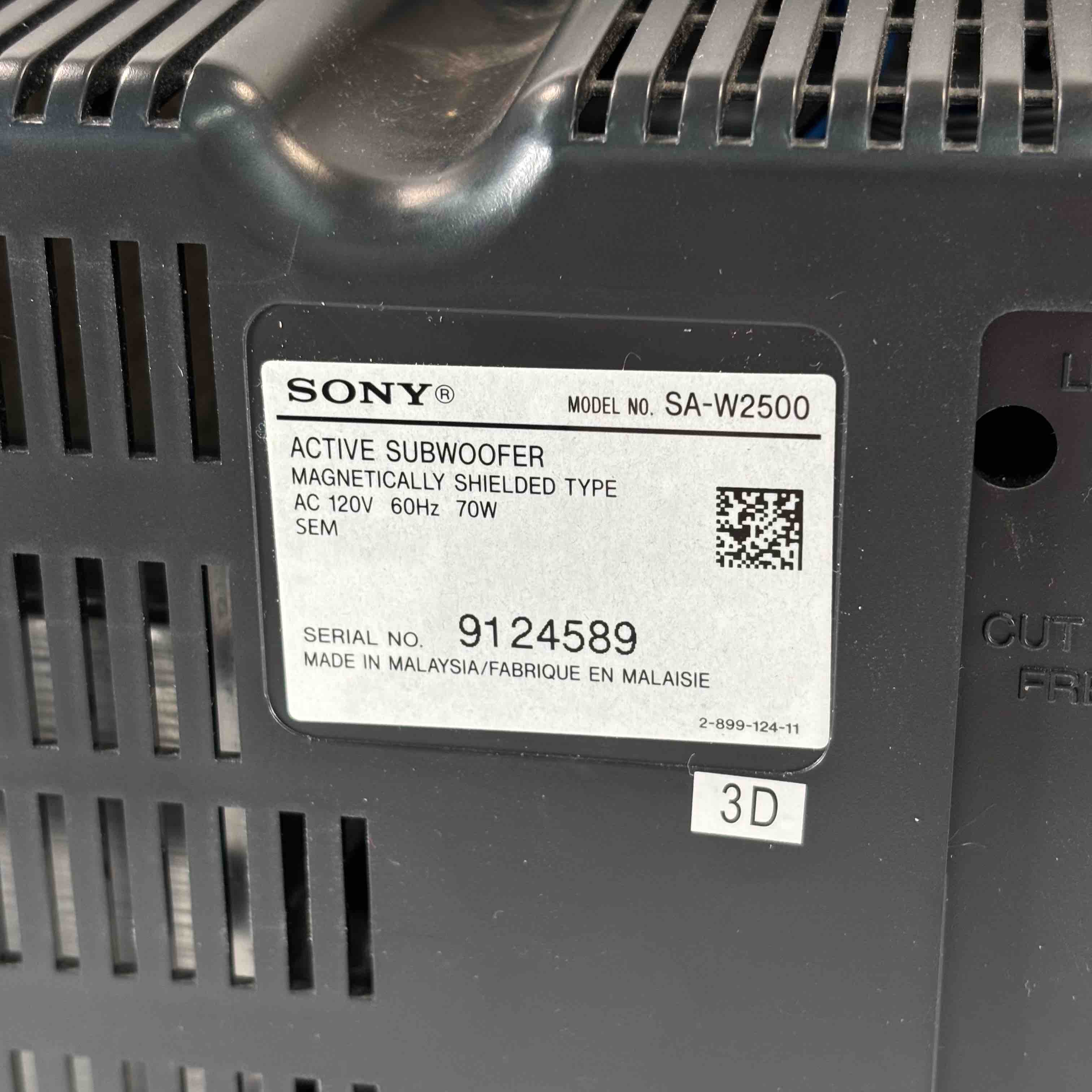 Sony SA-W2500 Home Audio 10