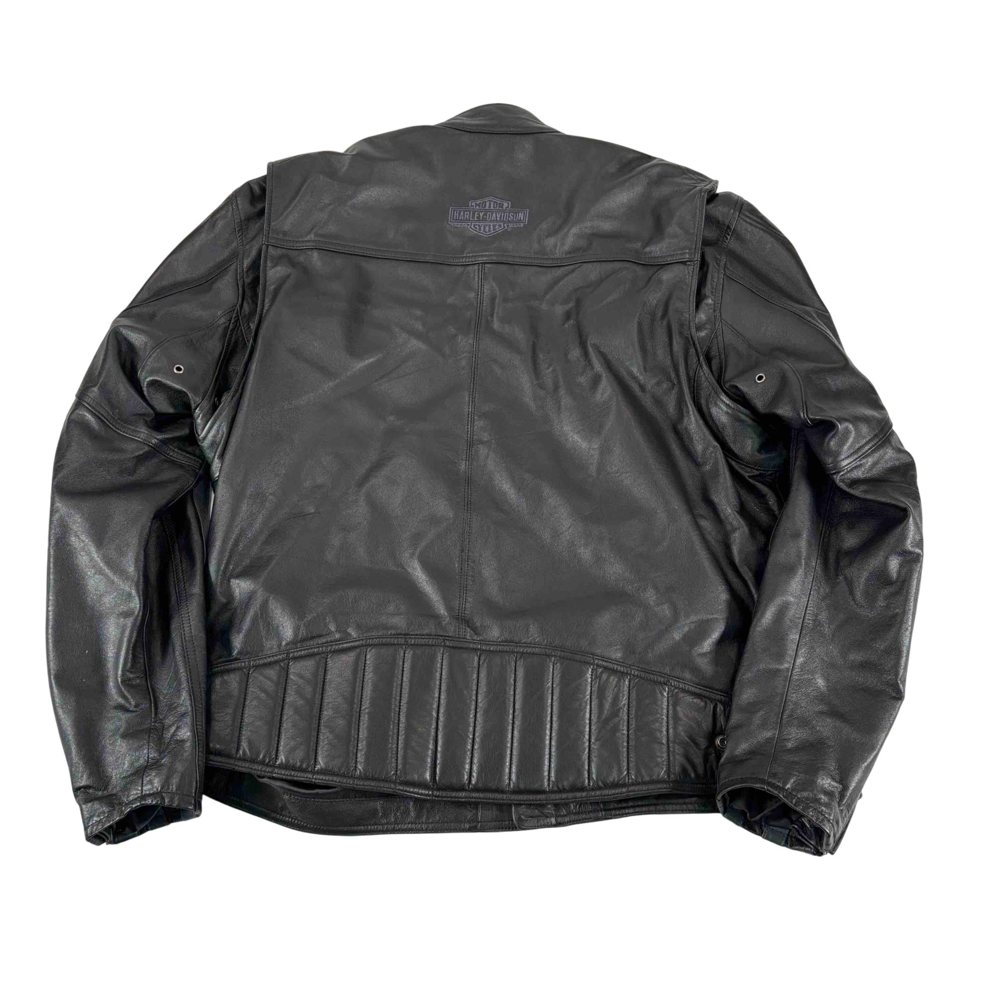 HARLEY DAVIDSON　シングルライダース Harley-Davidson® Men's Blue Steel Convertible Leather Jacket ジャケット・アウター