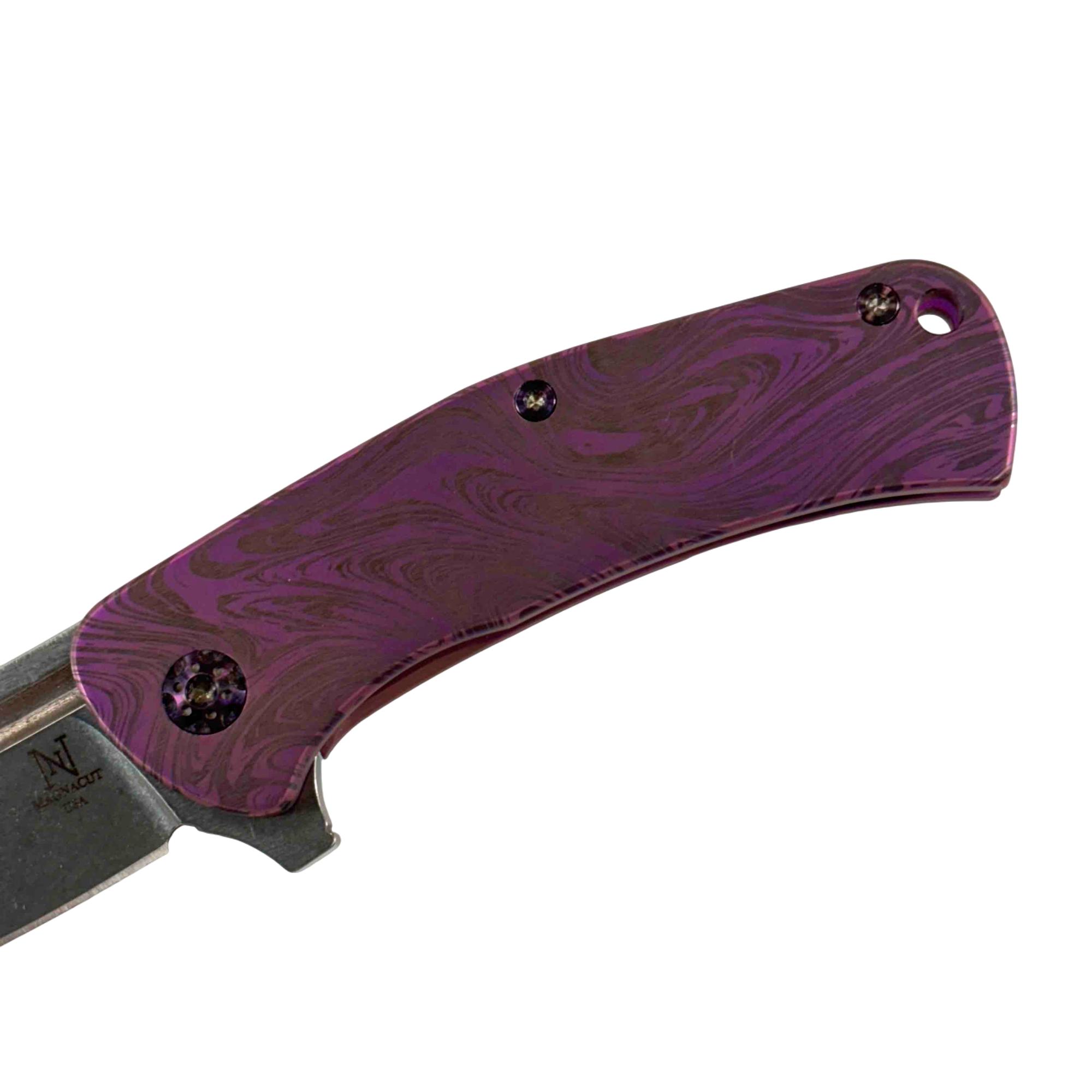Nicholas Nichols Knives Dreadnought Magnacut Titanium Handle 3.25